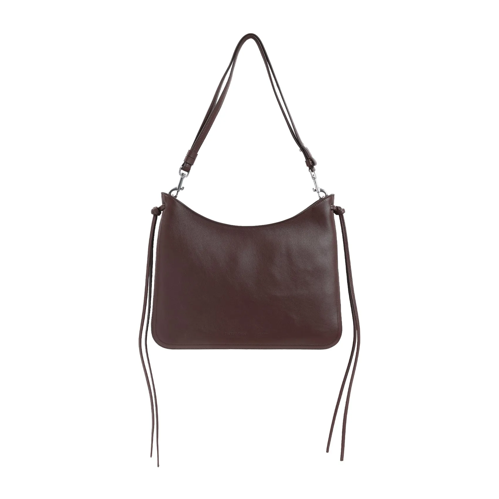 Brown Gig Small Calf Leather Shoulder Bag