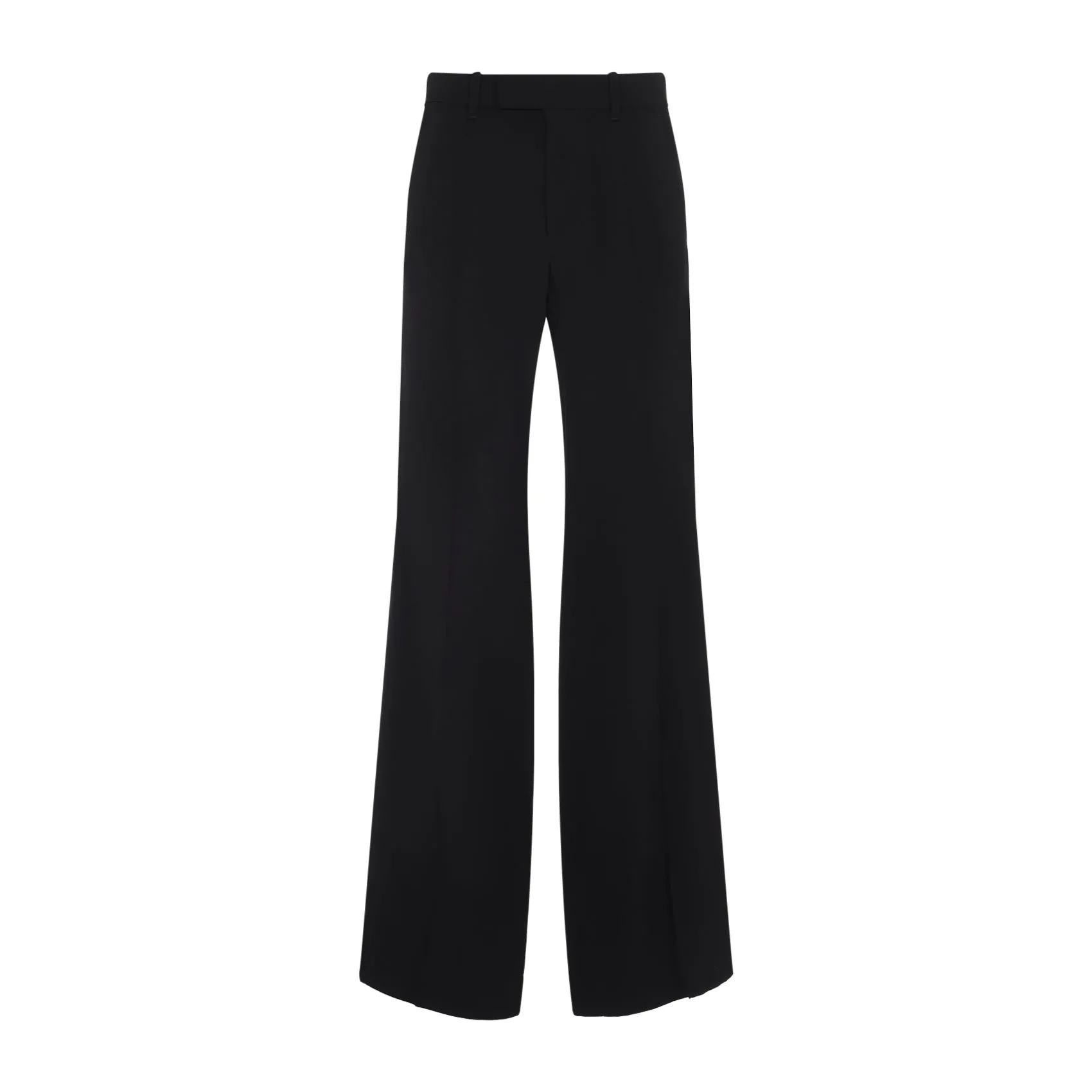Black Tuxedo Viscose And Silk Pants