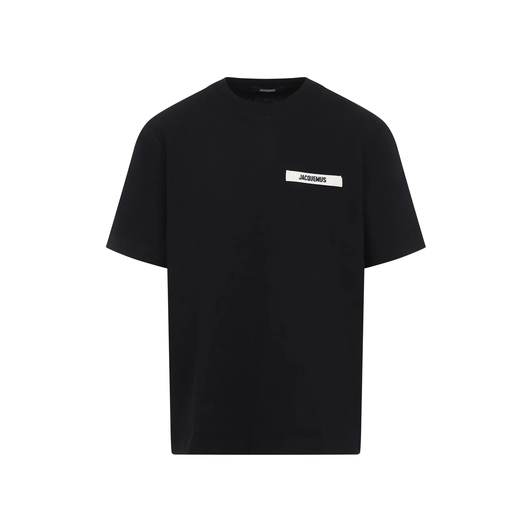 Black Cotton Le T-Shirt Grosgrain T-Shirt