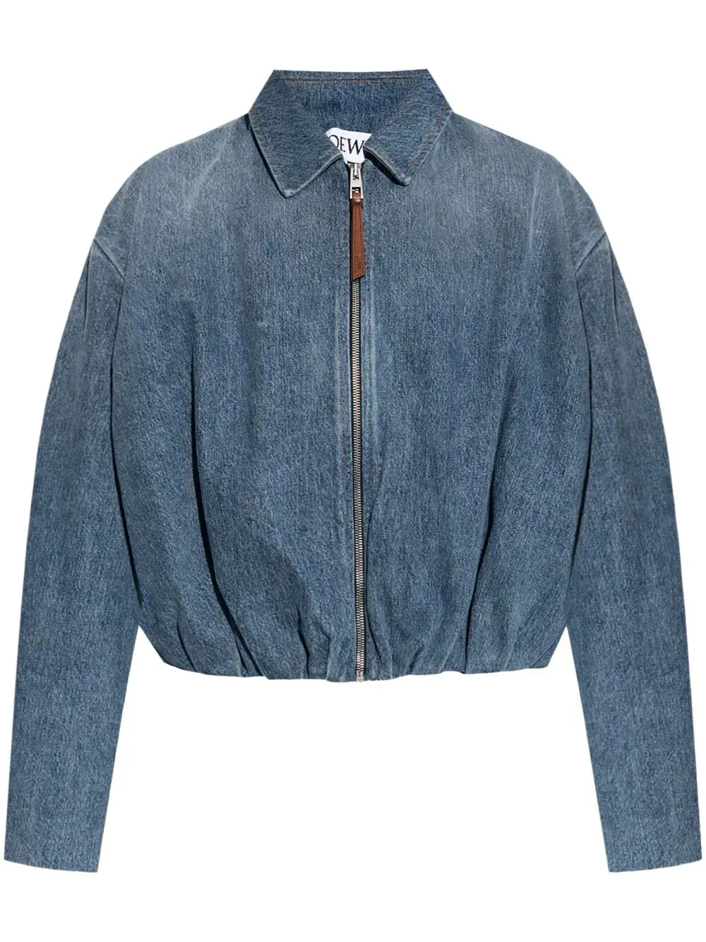 Giacca Drappeggiata In Denim