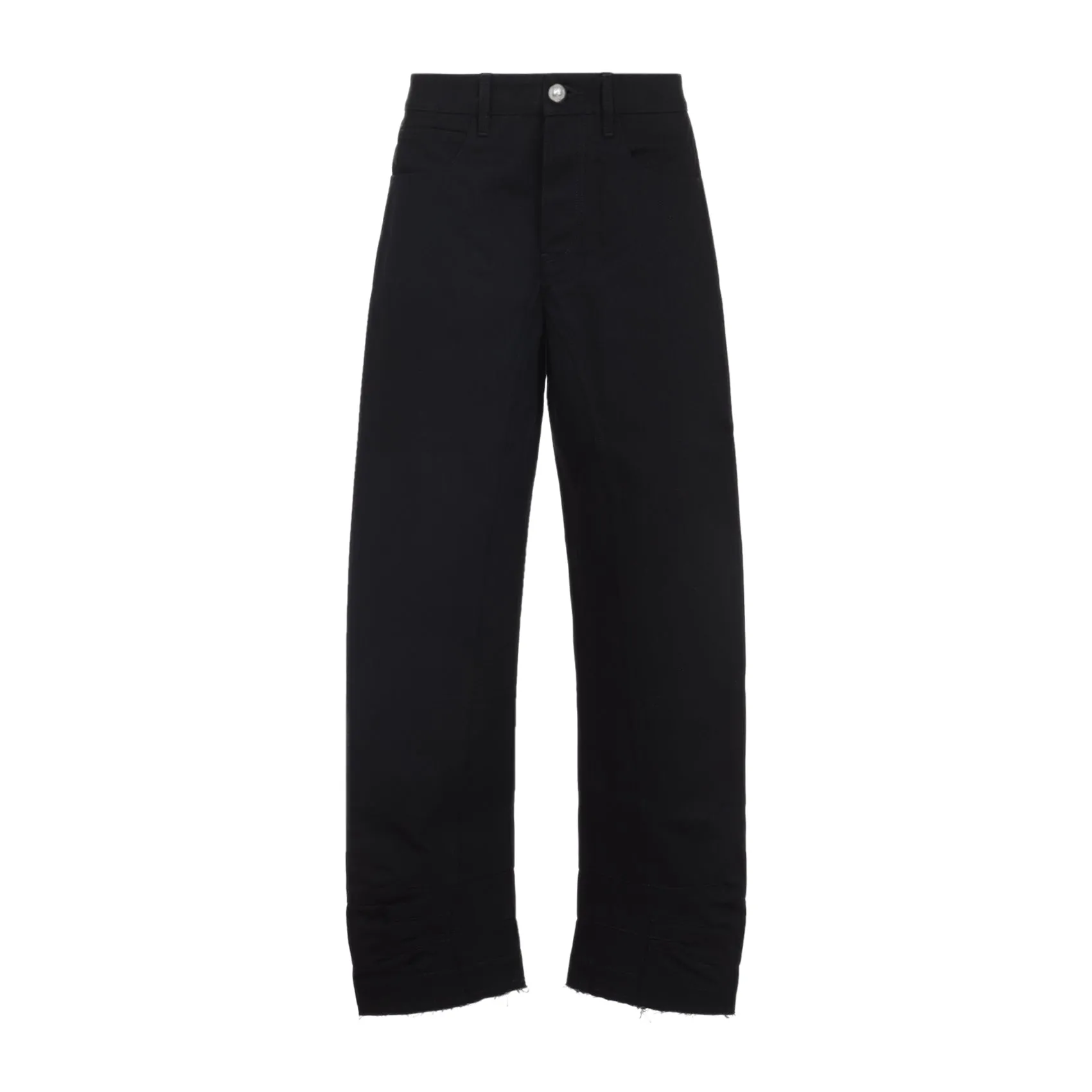 Black Cotton W Denim 04 Trouser