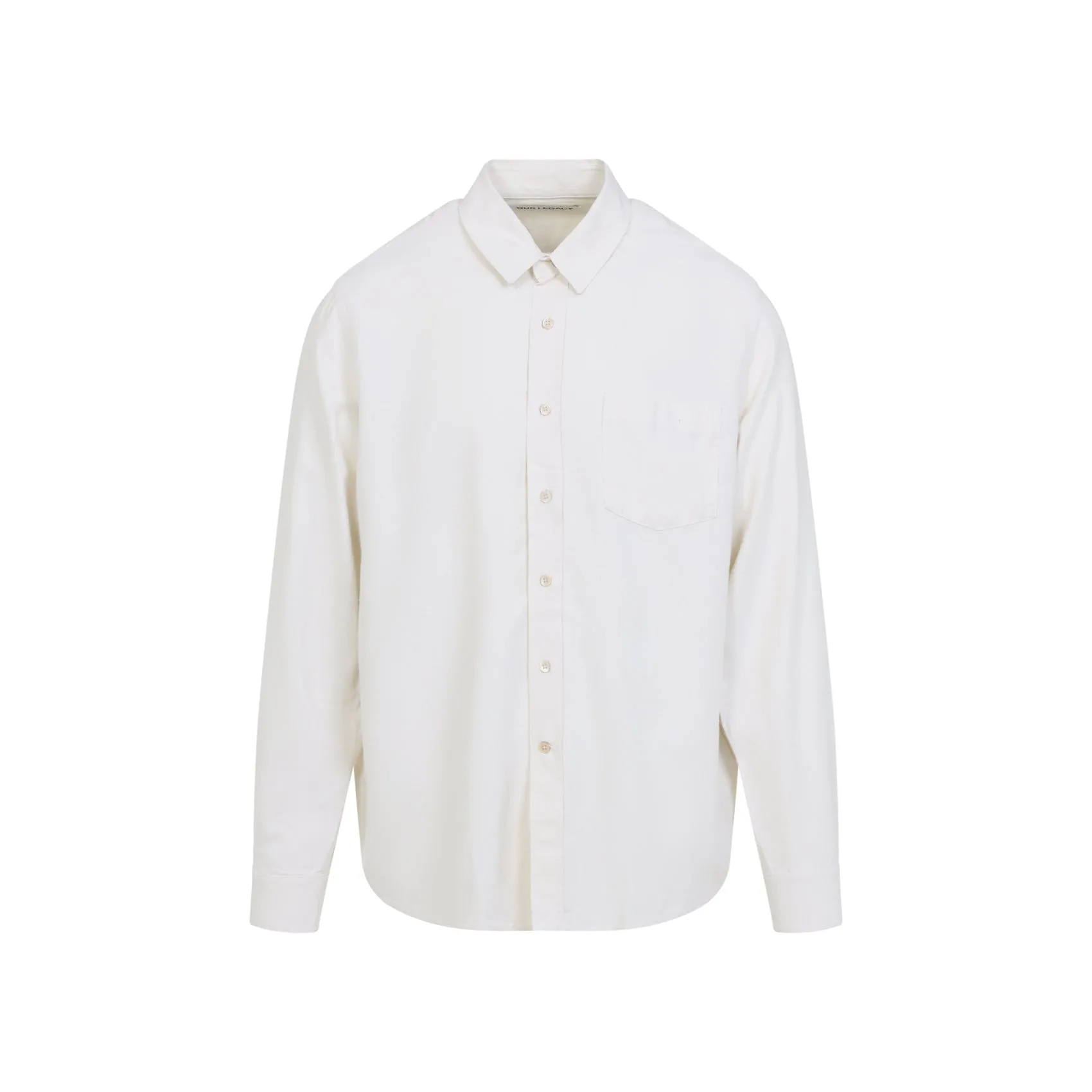 White Classic Silk Shirt