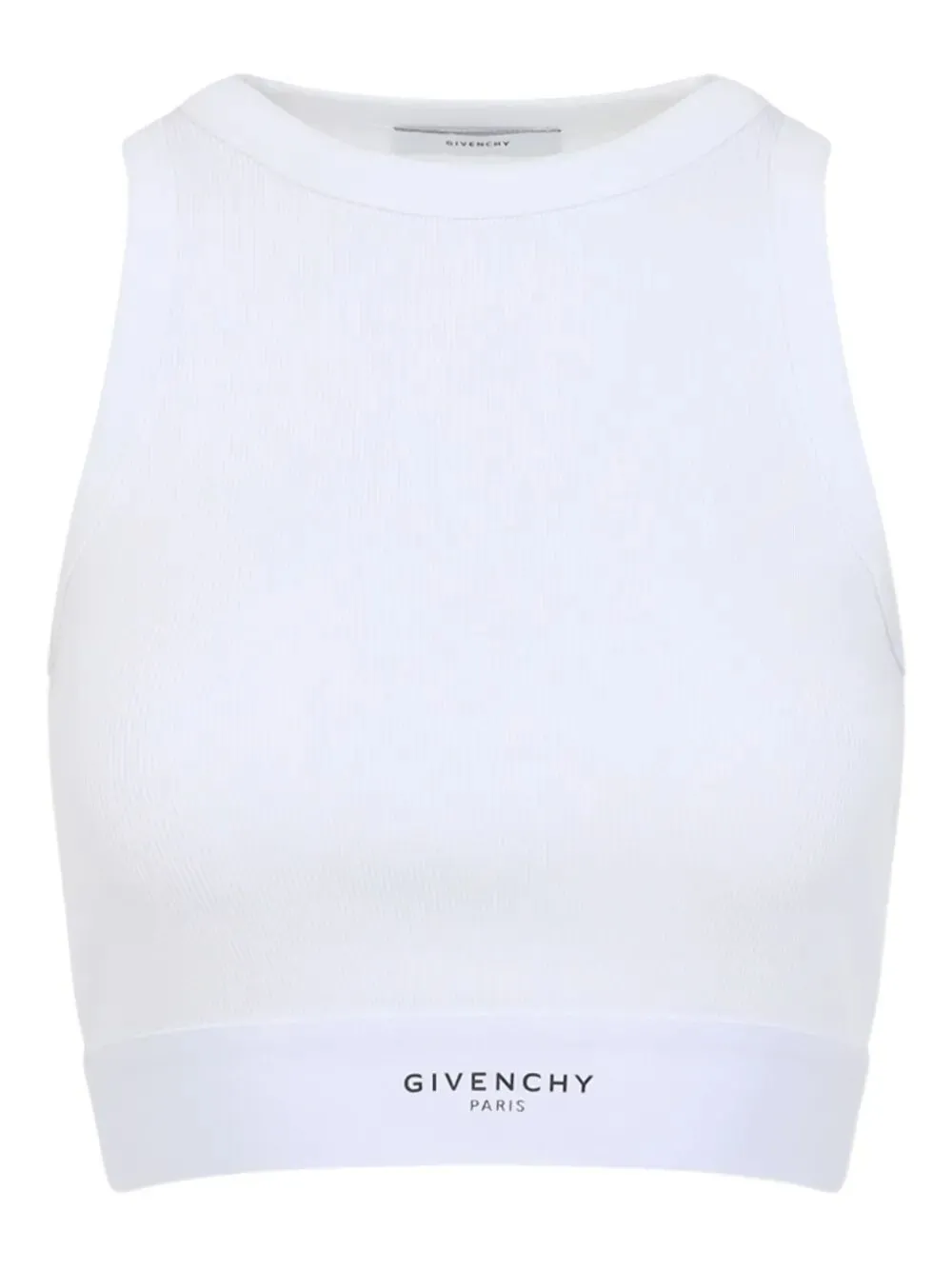 Canotta Crop In Cotone Con Fascia Givenchy