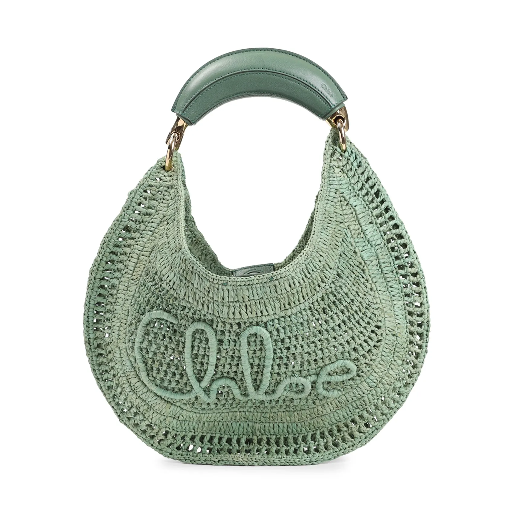 Tea Green Summer Banana Hobo Bag