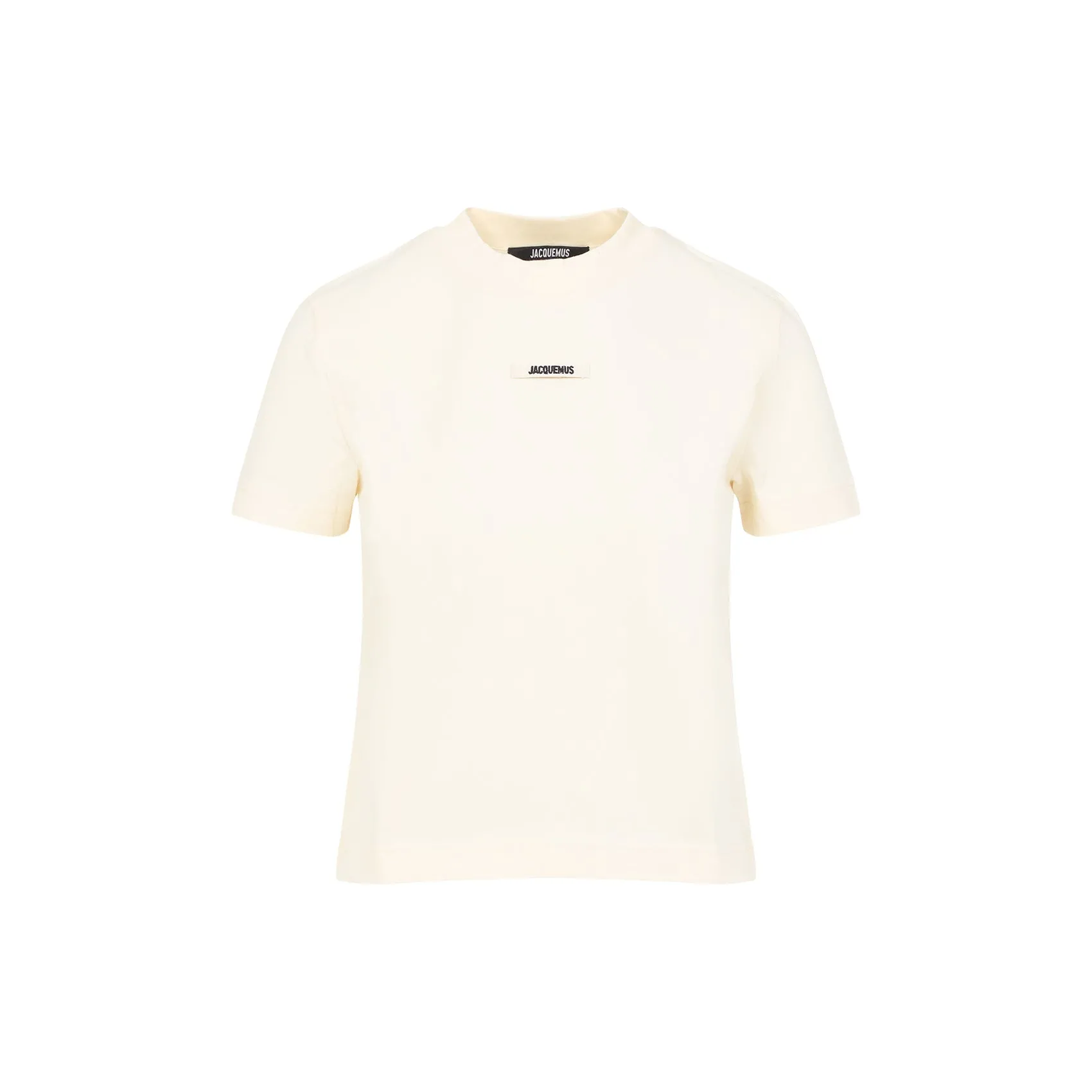 Le T-Shirt Gros Grain In Light Beige Cotton