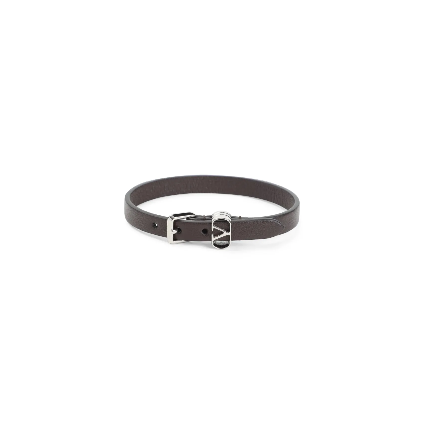 Oak Brown Calf Leather Ovalette Bracelet