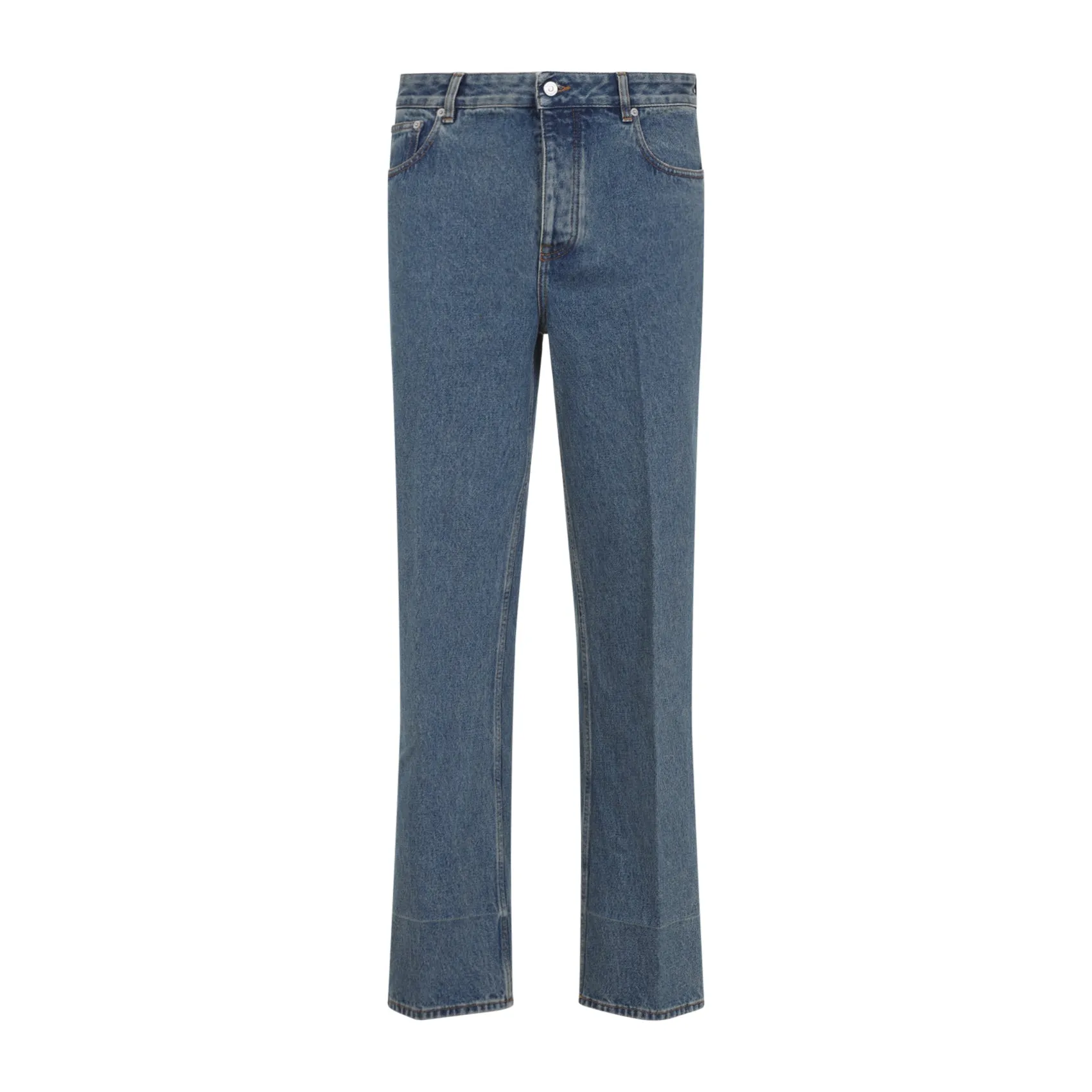 Medium Blue Cotton Jeans