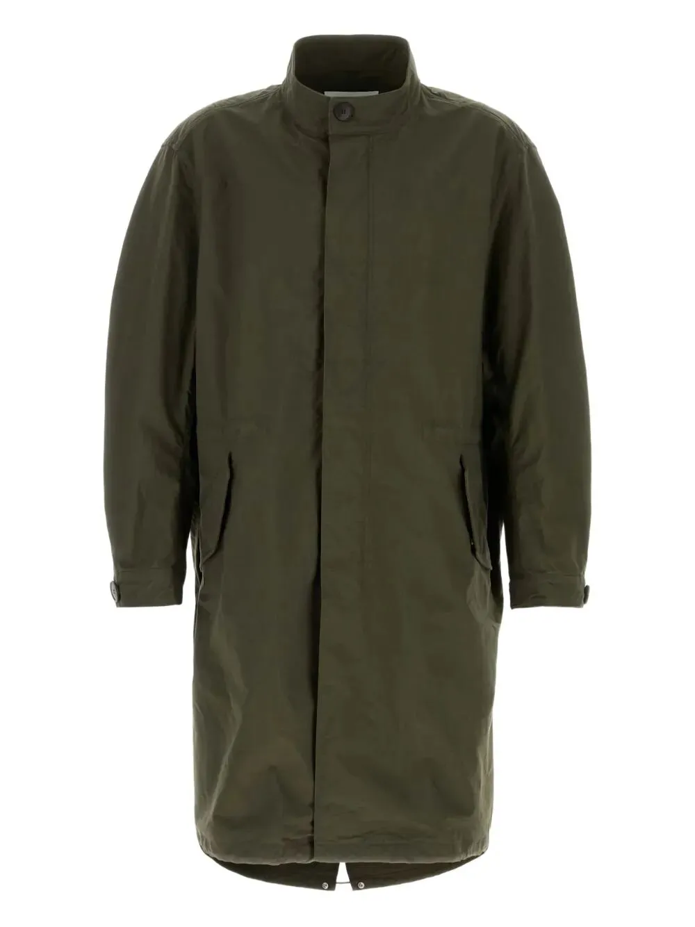 Parka In Cotone Con Maniche Ritorte