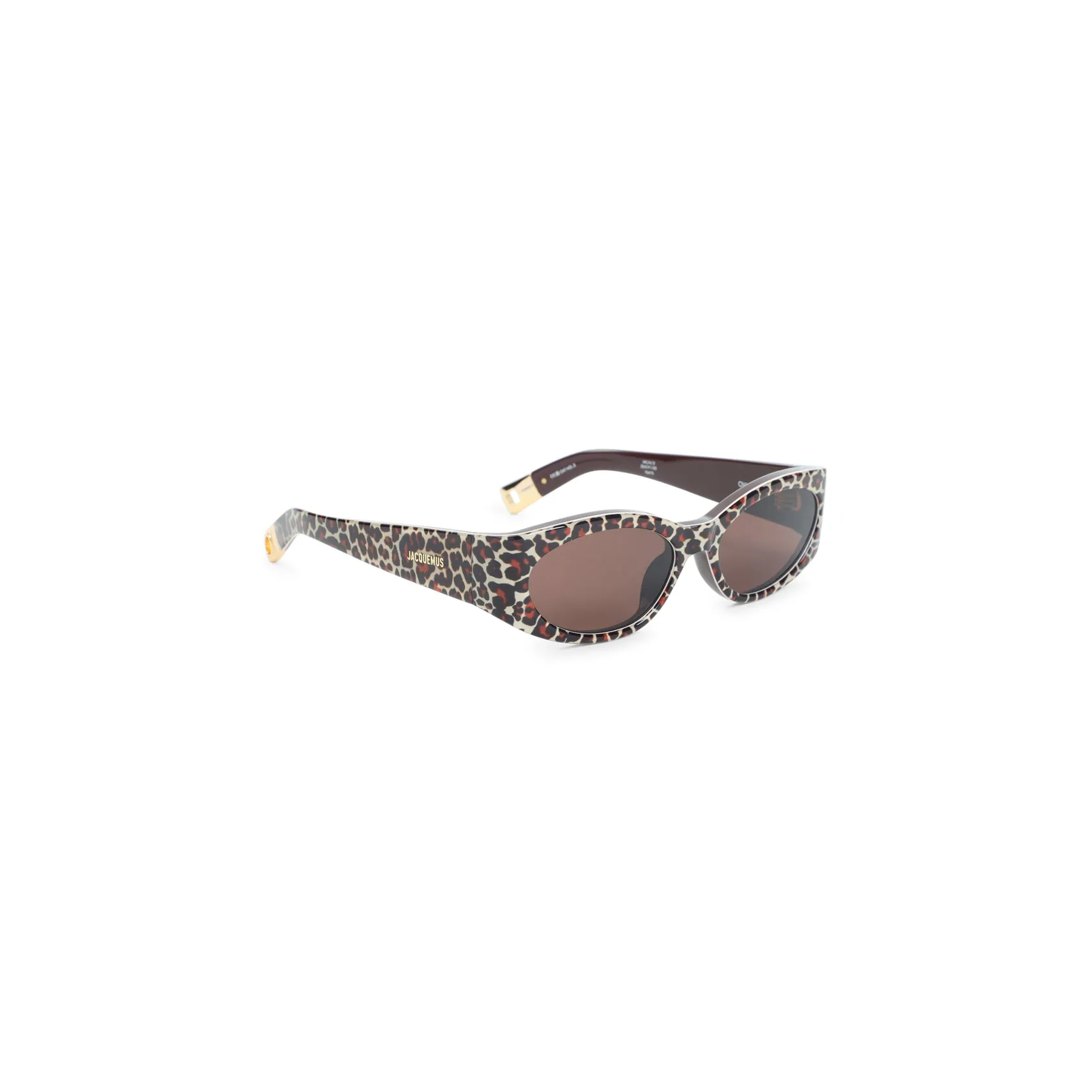 Leopard Brown Acetate Ovalo Sunglasses