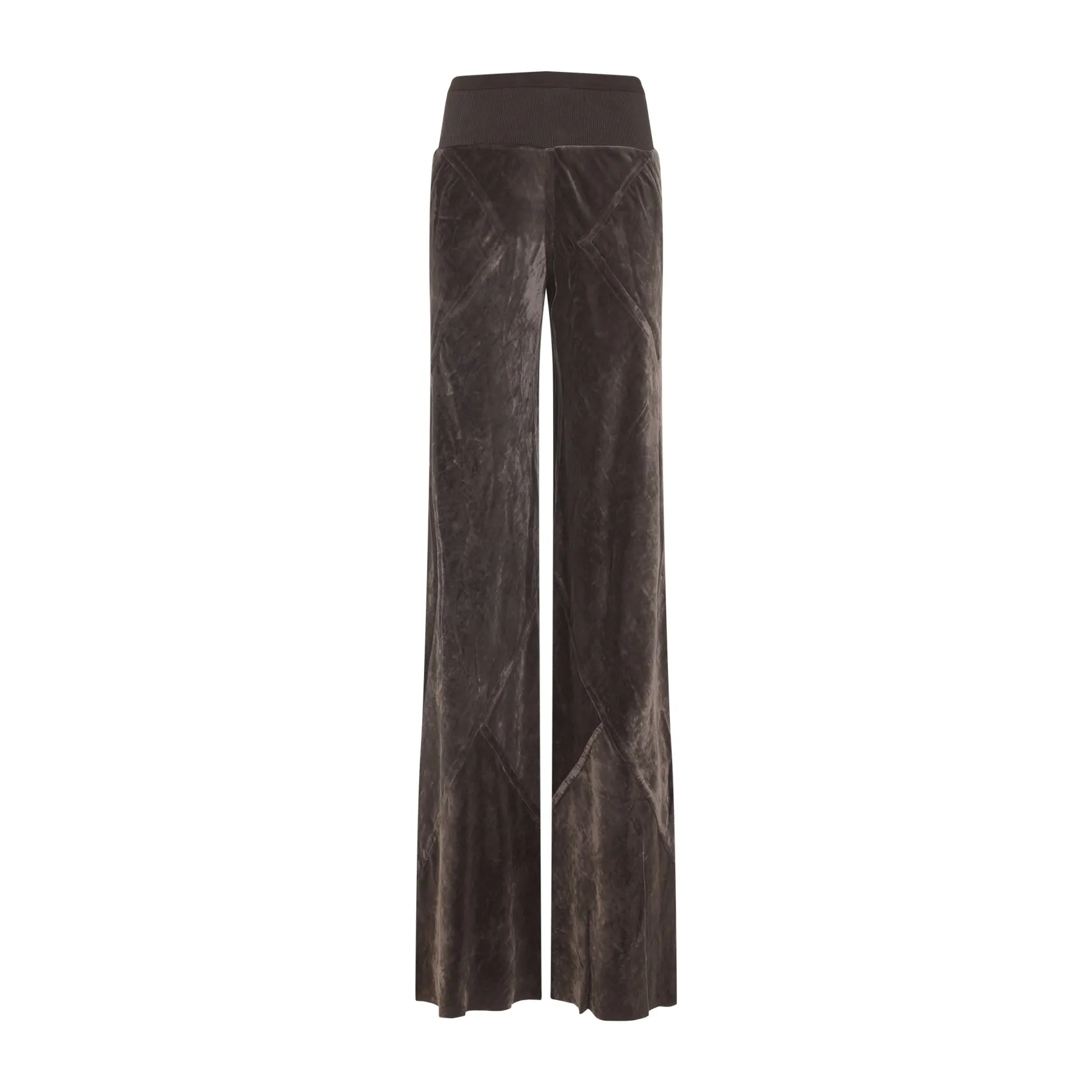 Brown Bias Viscose Pants