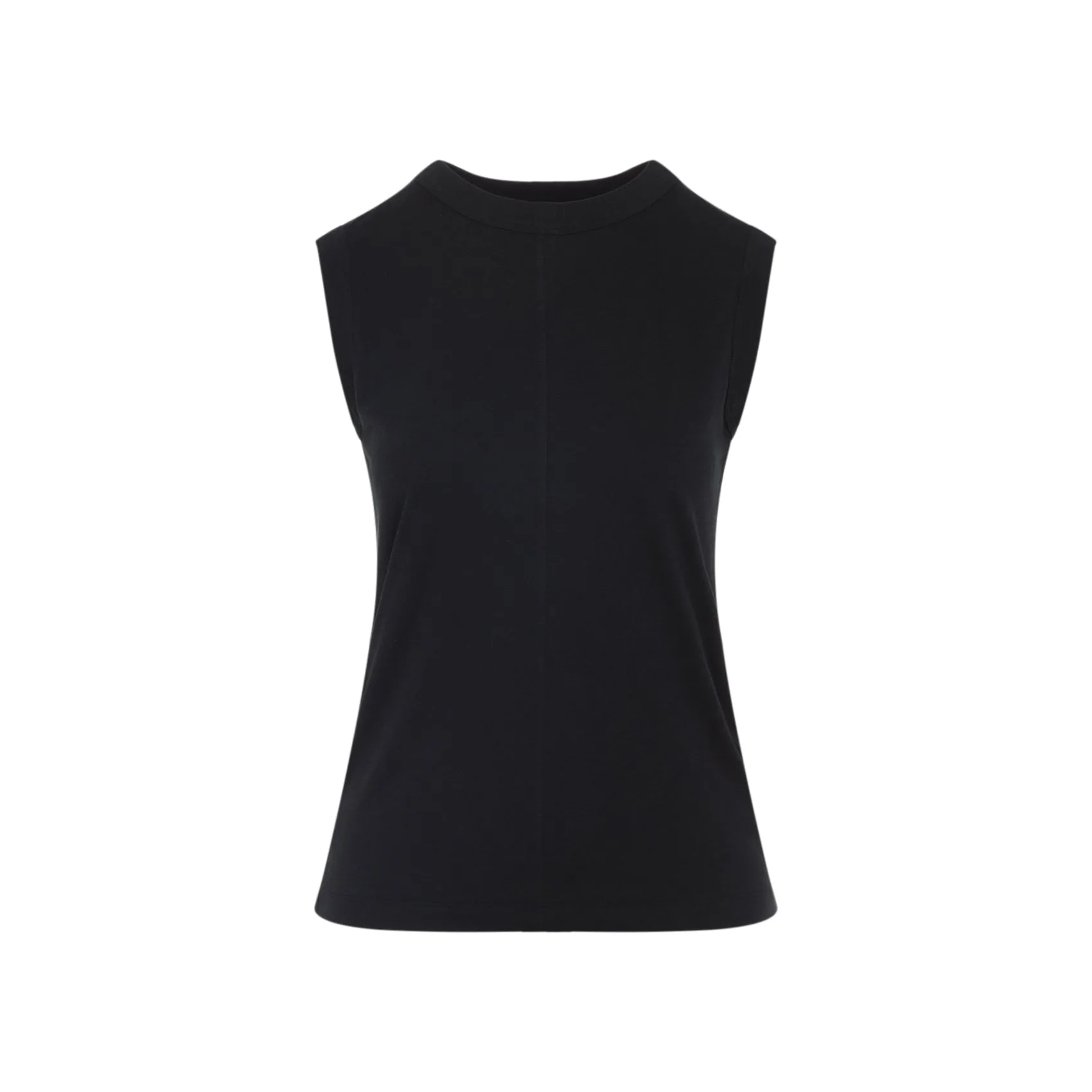 Black Ultrafine Lyocell Tank Top