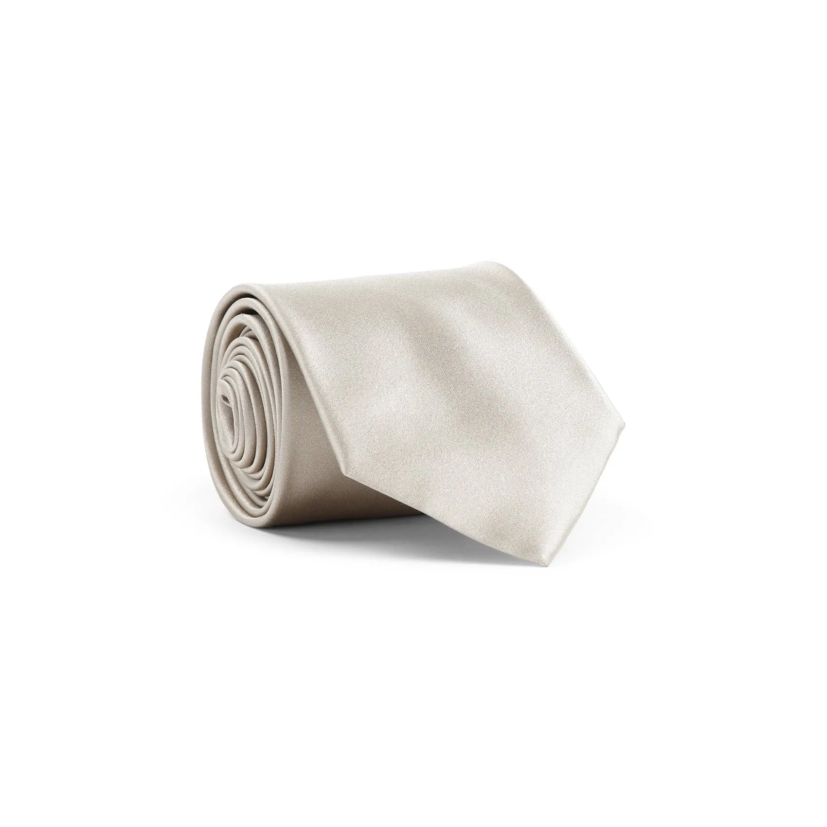 Beige Silk Tie