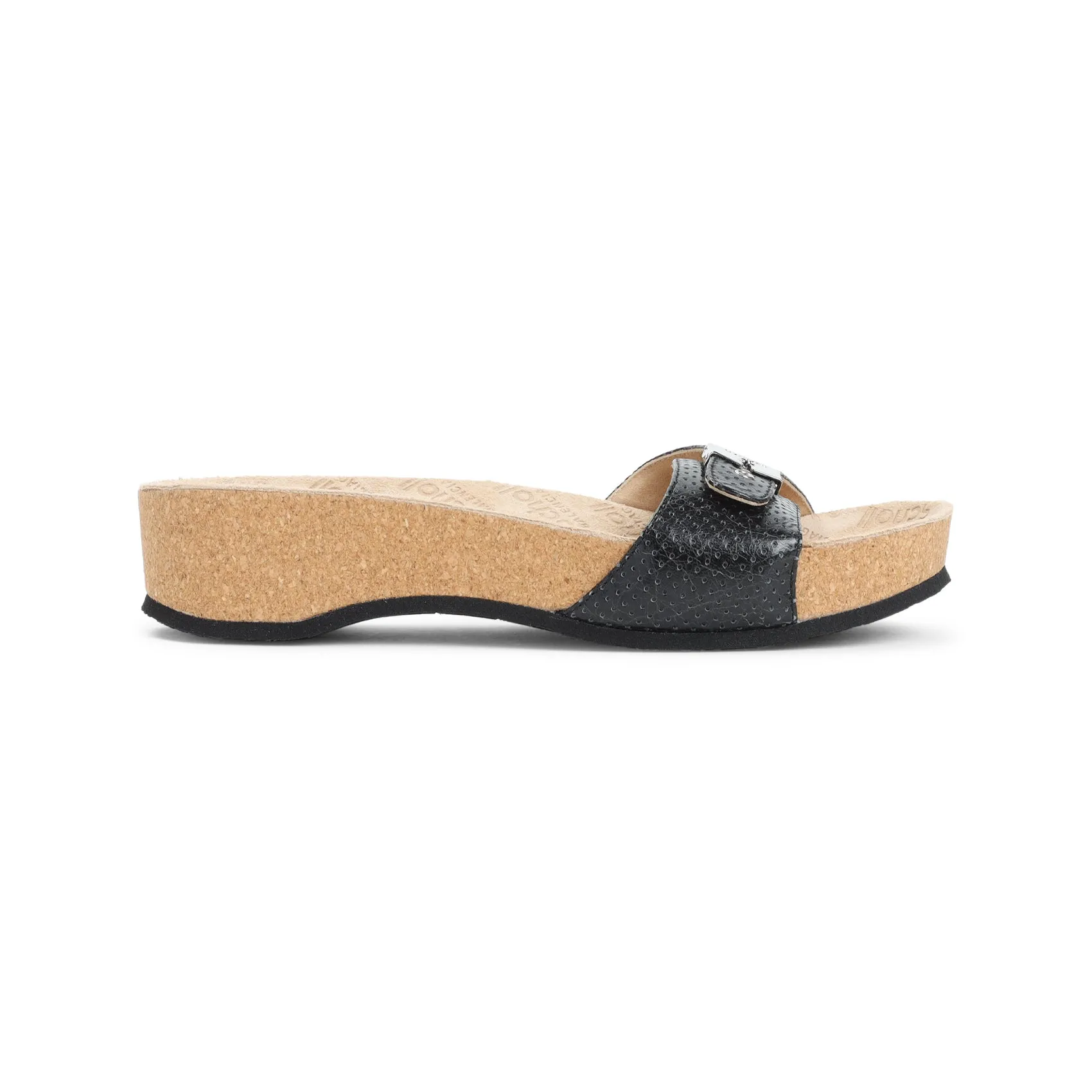 Black Lamb Leather L030 Scholl Sandal