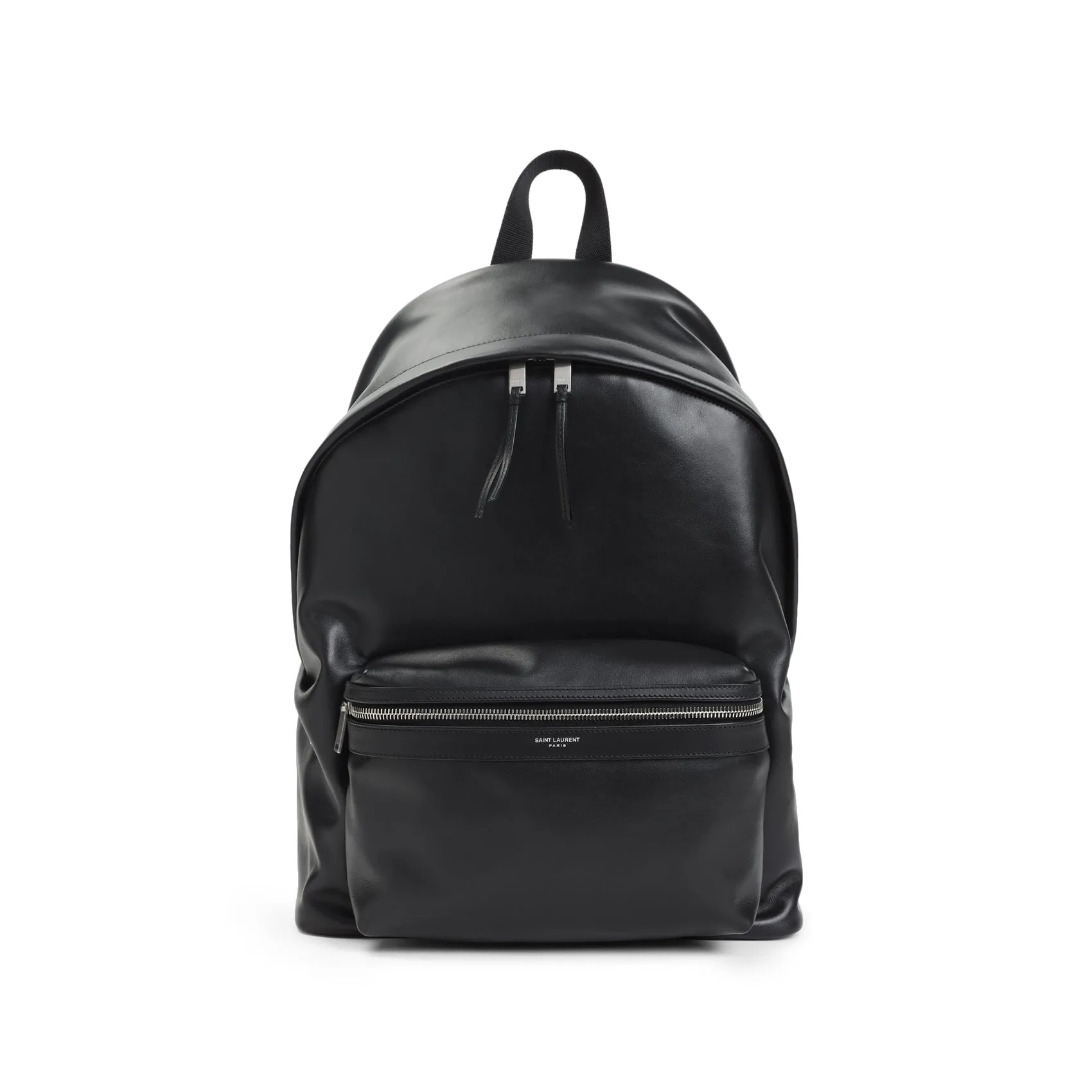 Black City Leather Backpack