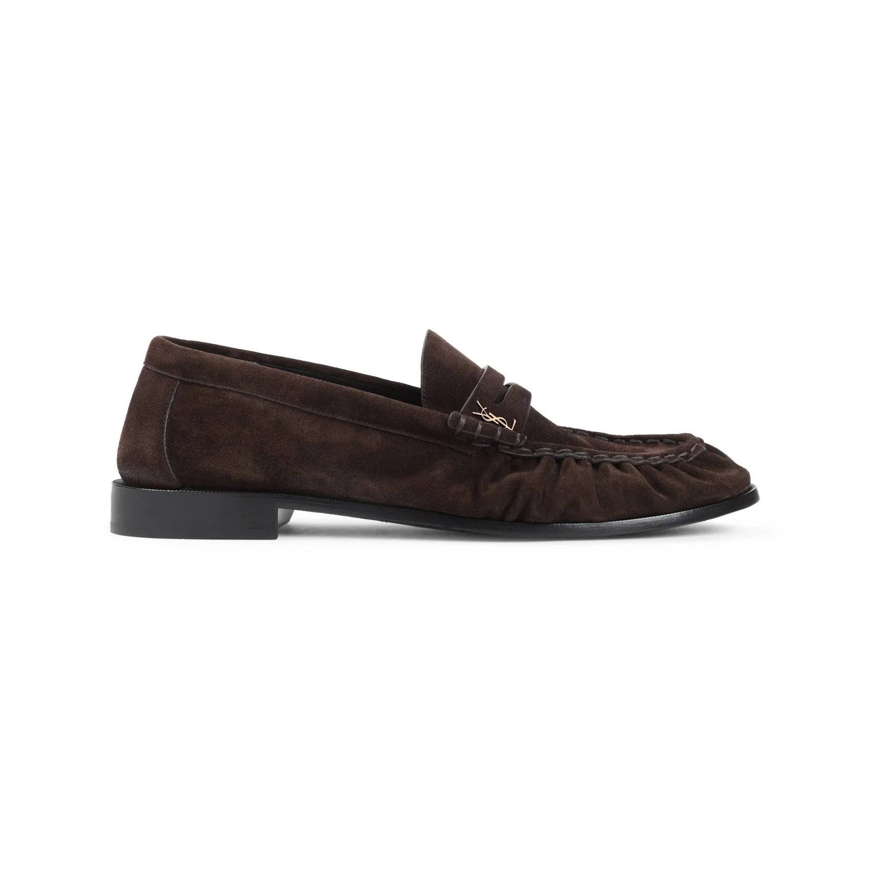Brown Le Suede Leather Loafers
