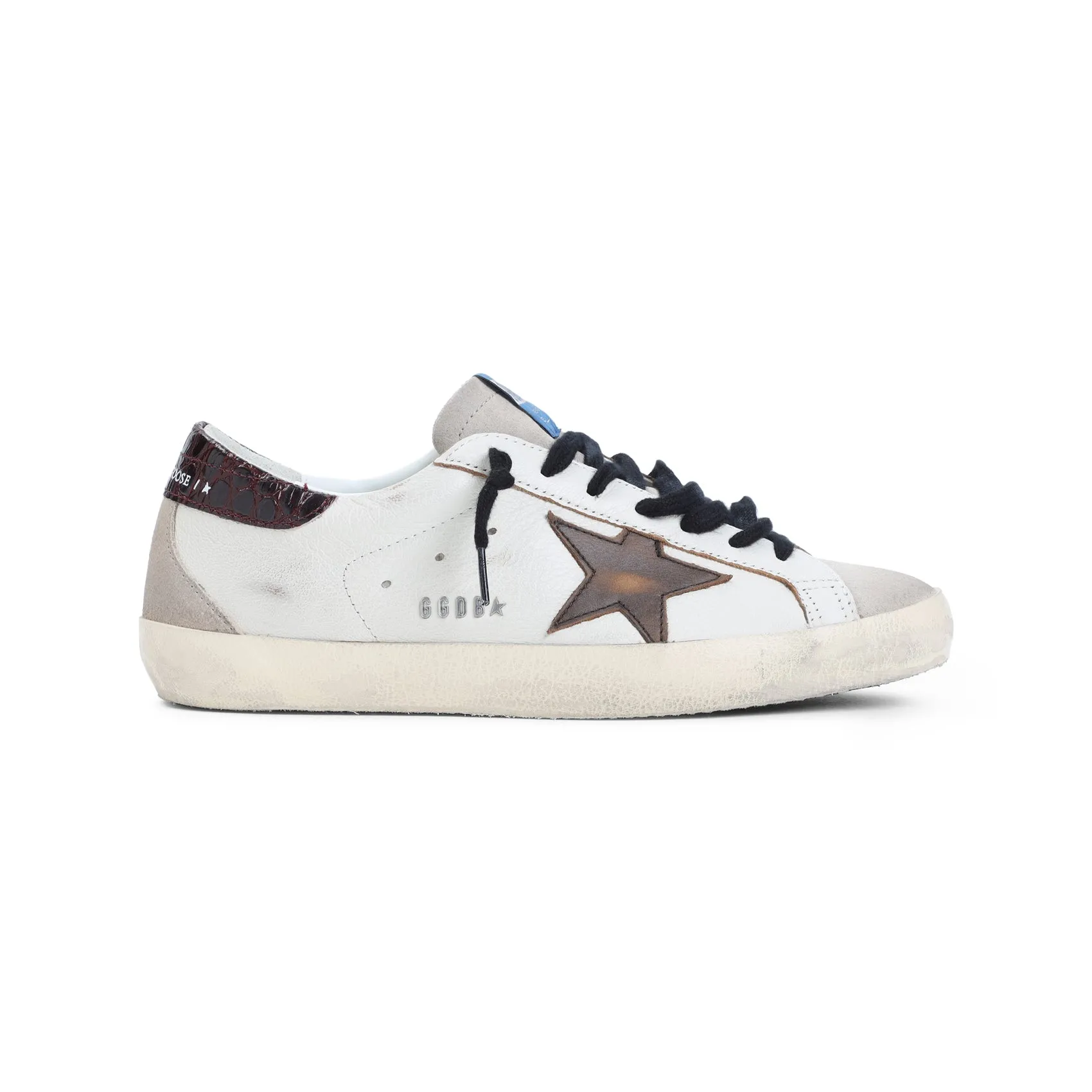 White Goat Leather Superstar Sneakers
