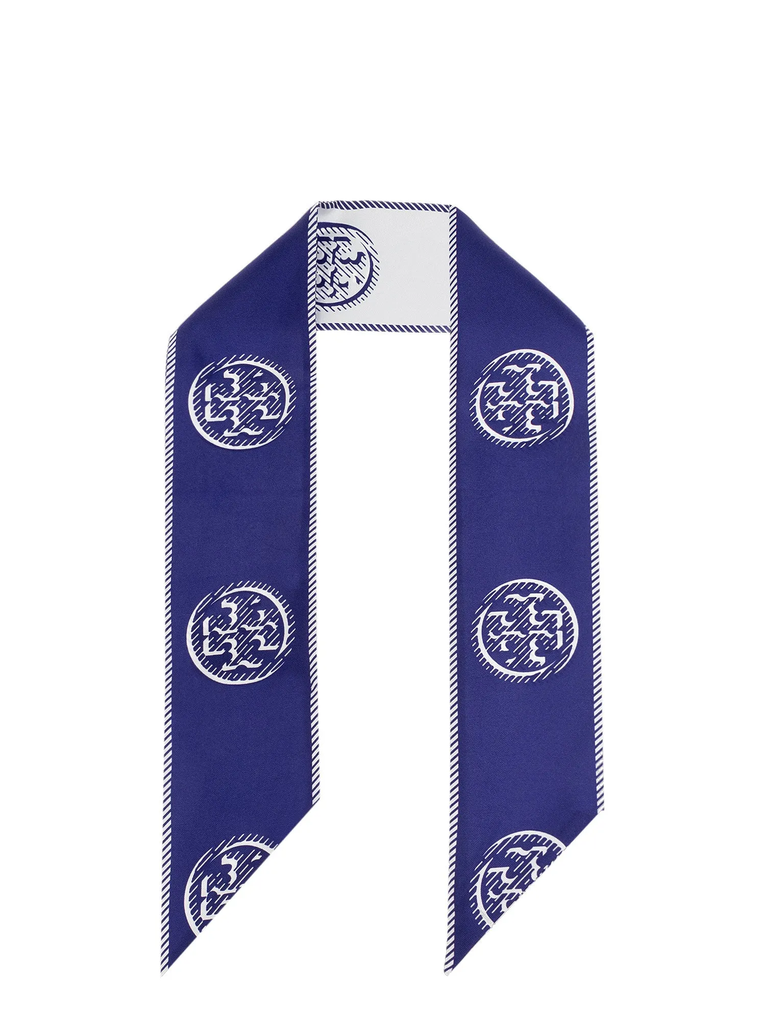 Medallion Logo Ribbon Silk Tie