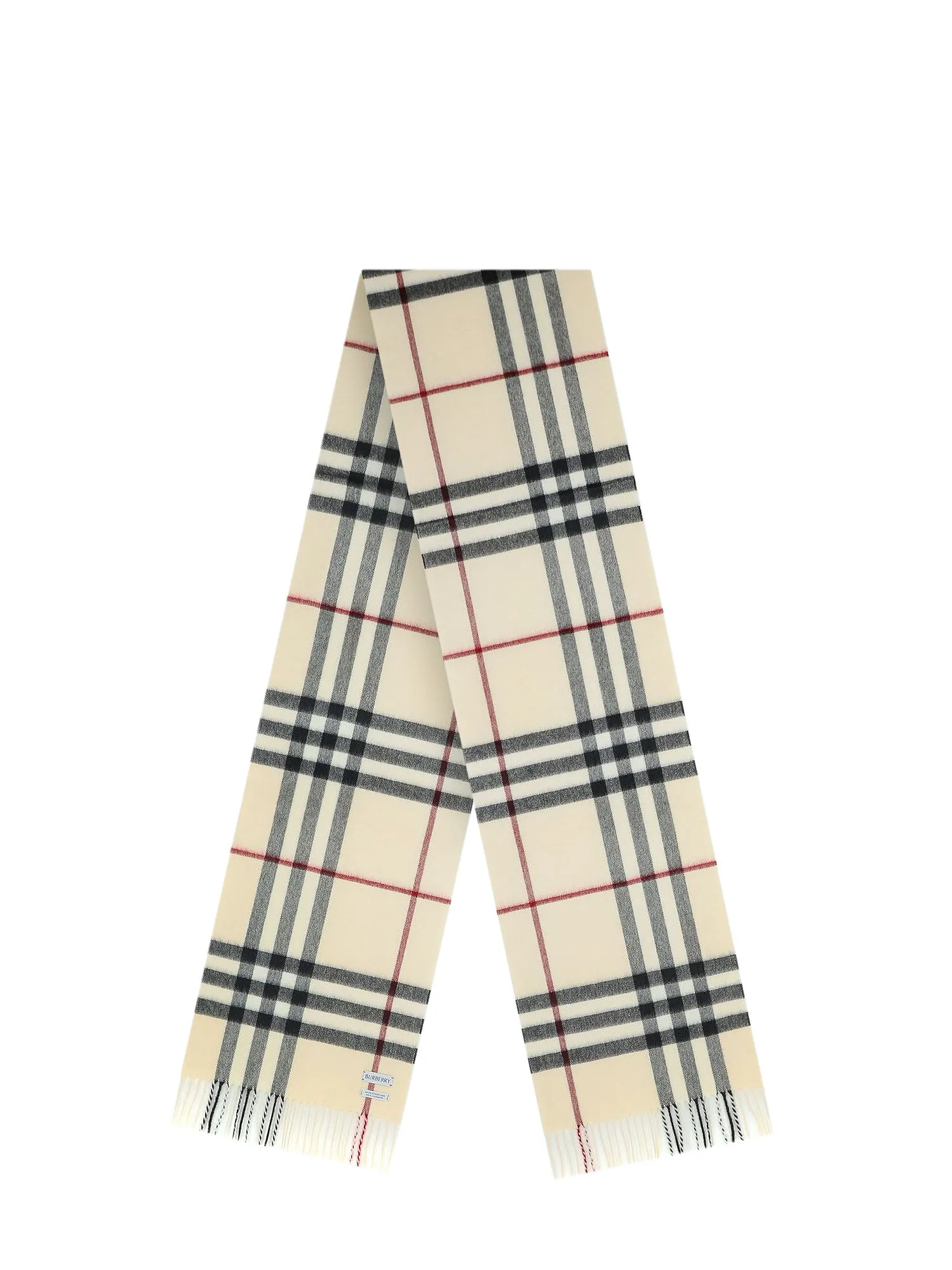Cashmere Scarf With Giant Check Motif