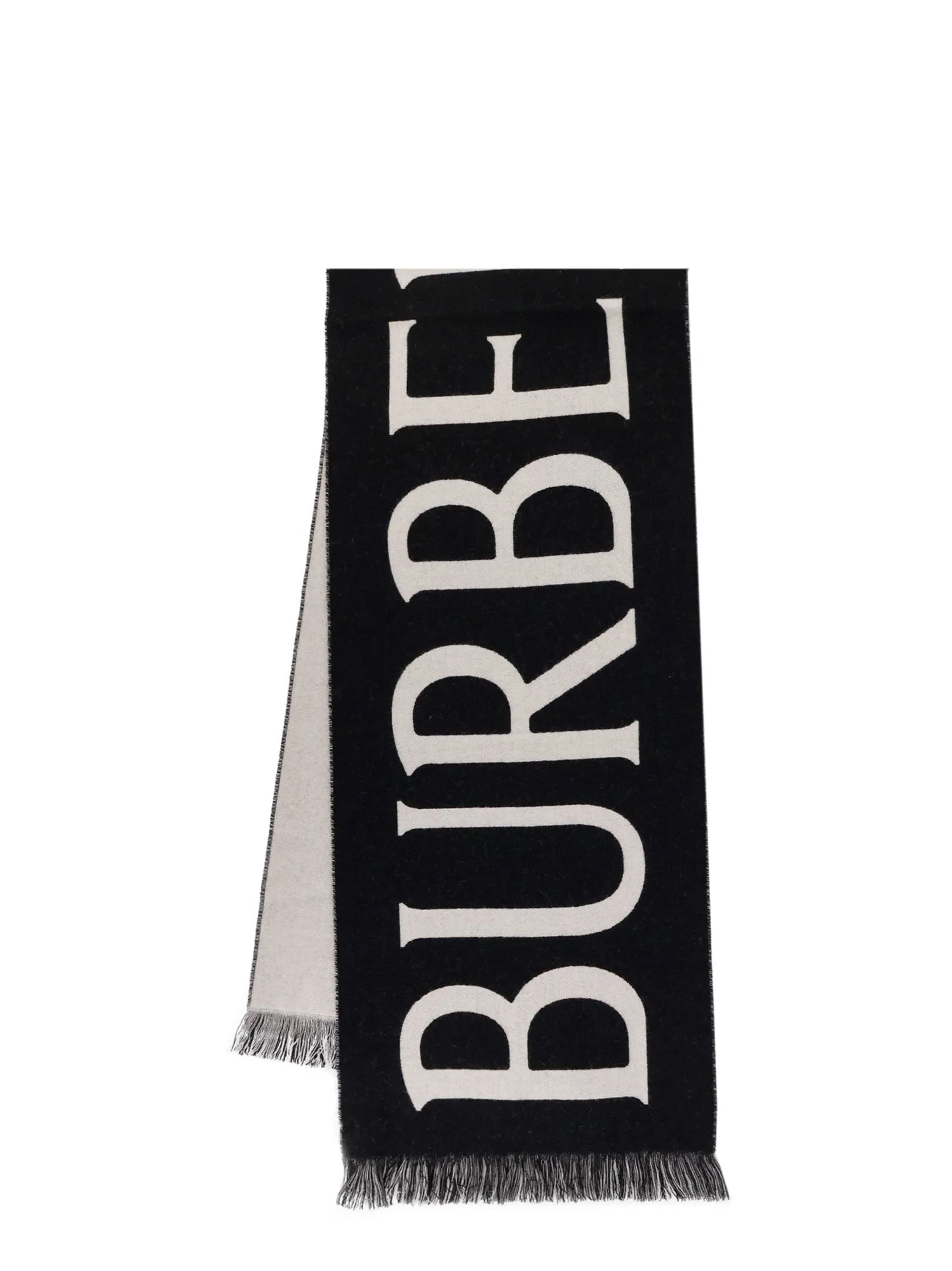 Wool Scarf With Lettering Logo