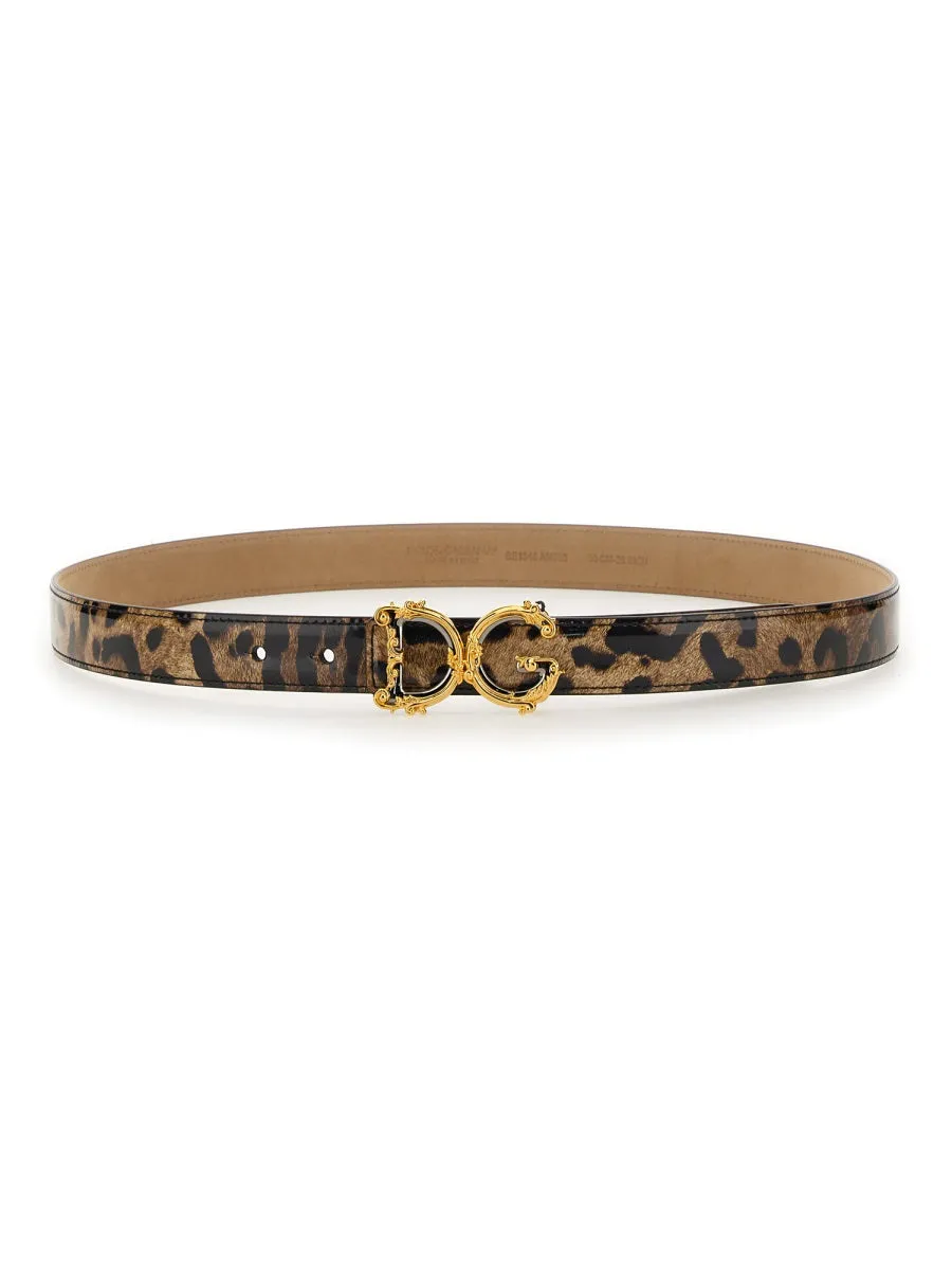 Leopard Print Belt