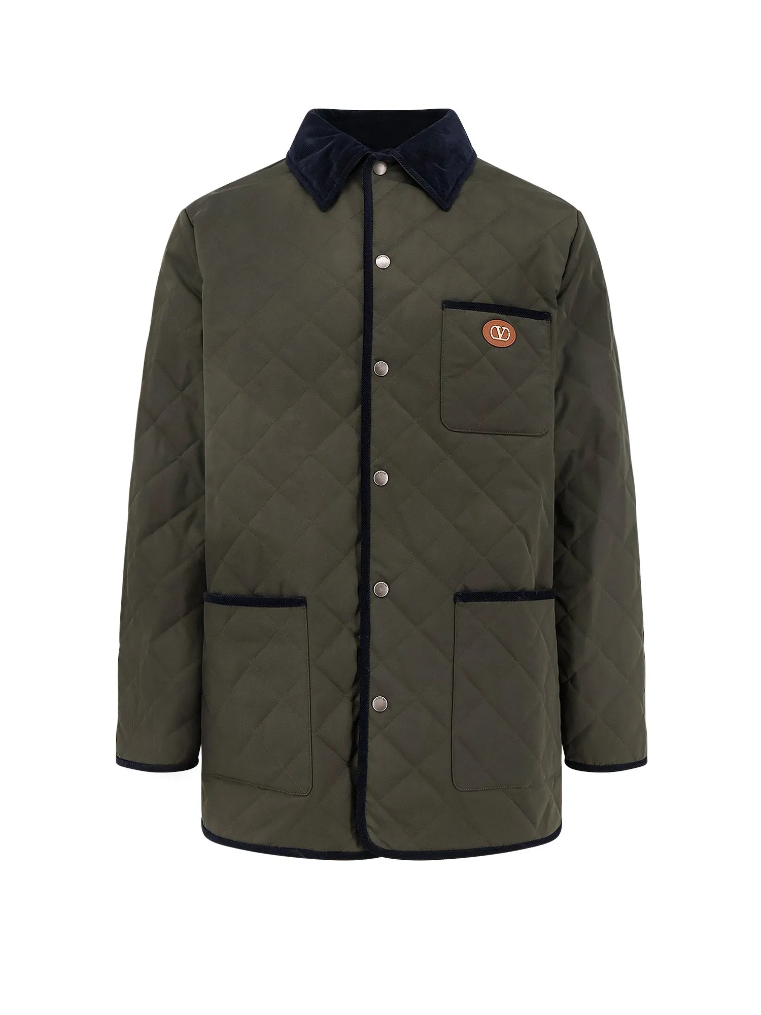 Quilted Jacket With Vlogo Signature Patch