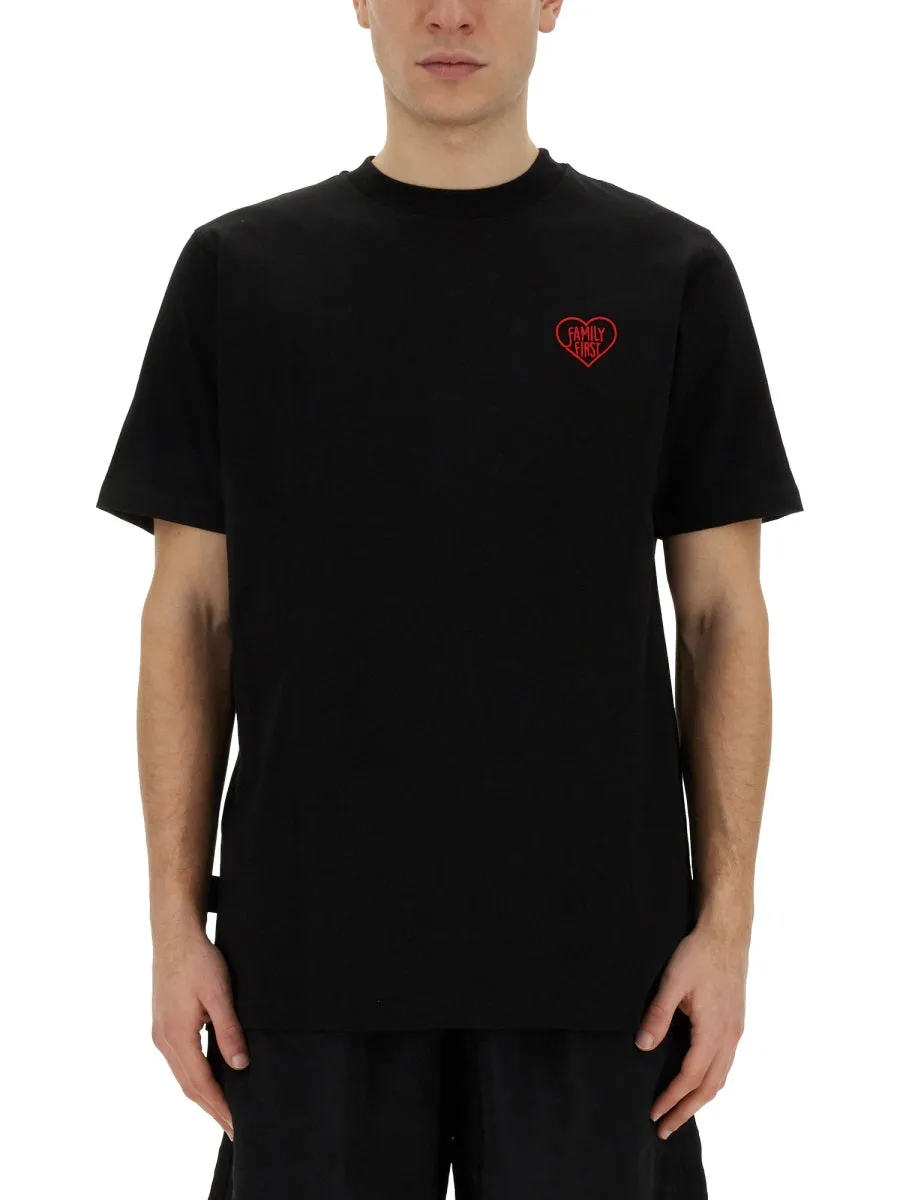 T-Shirt With Heart Embroidery