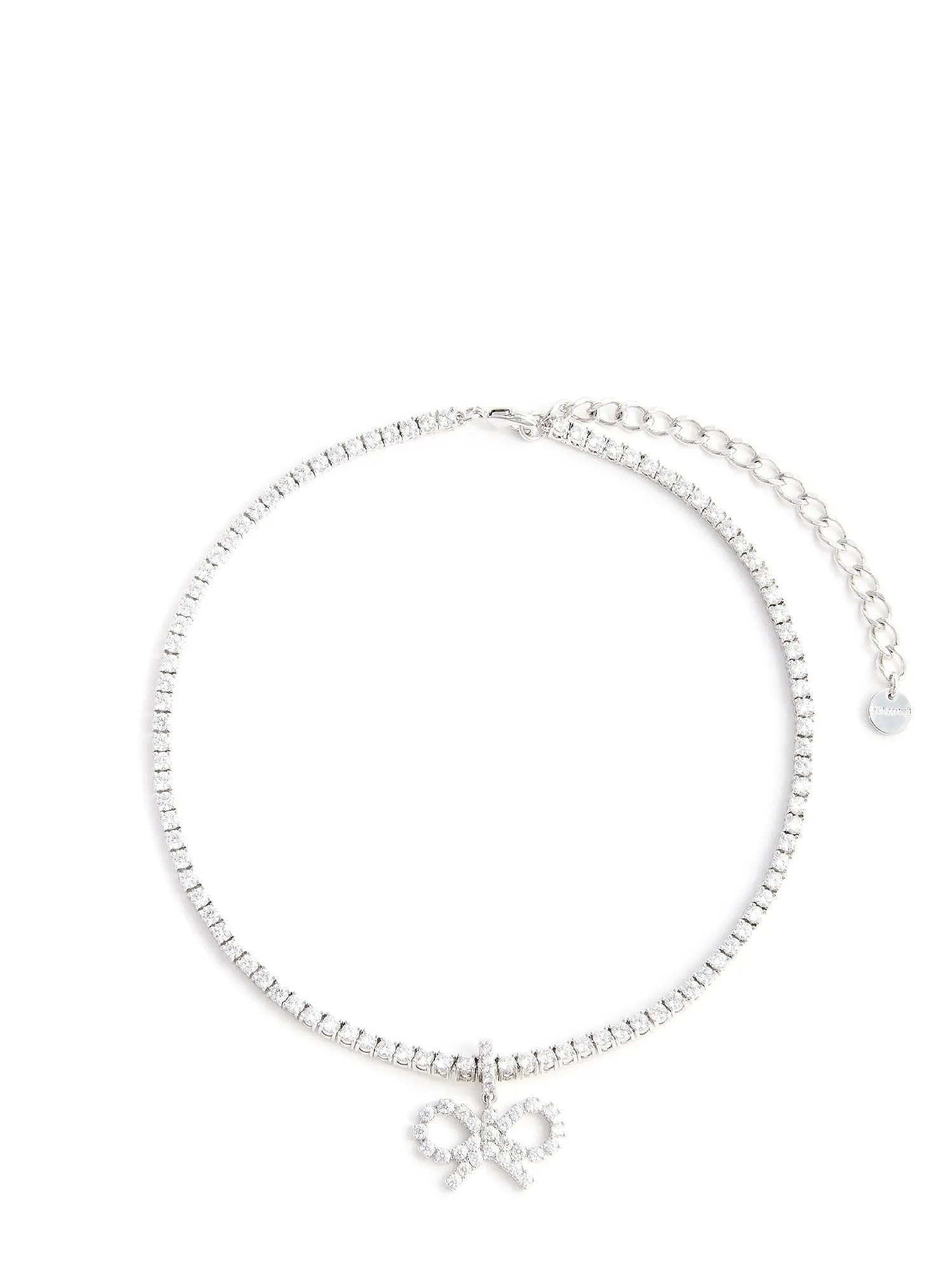 Brass Necklace With Crystals