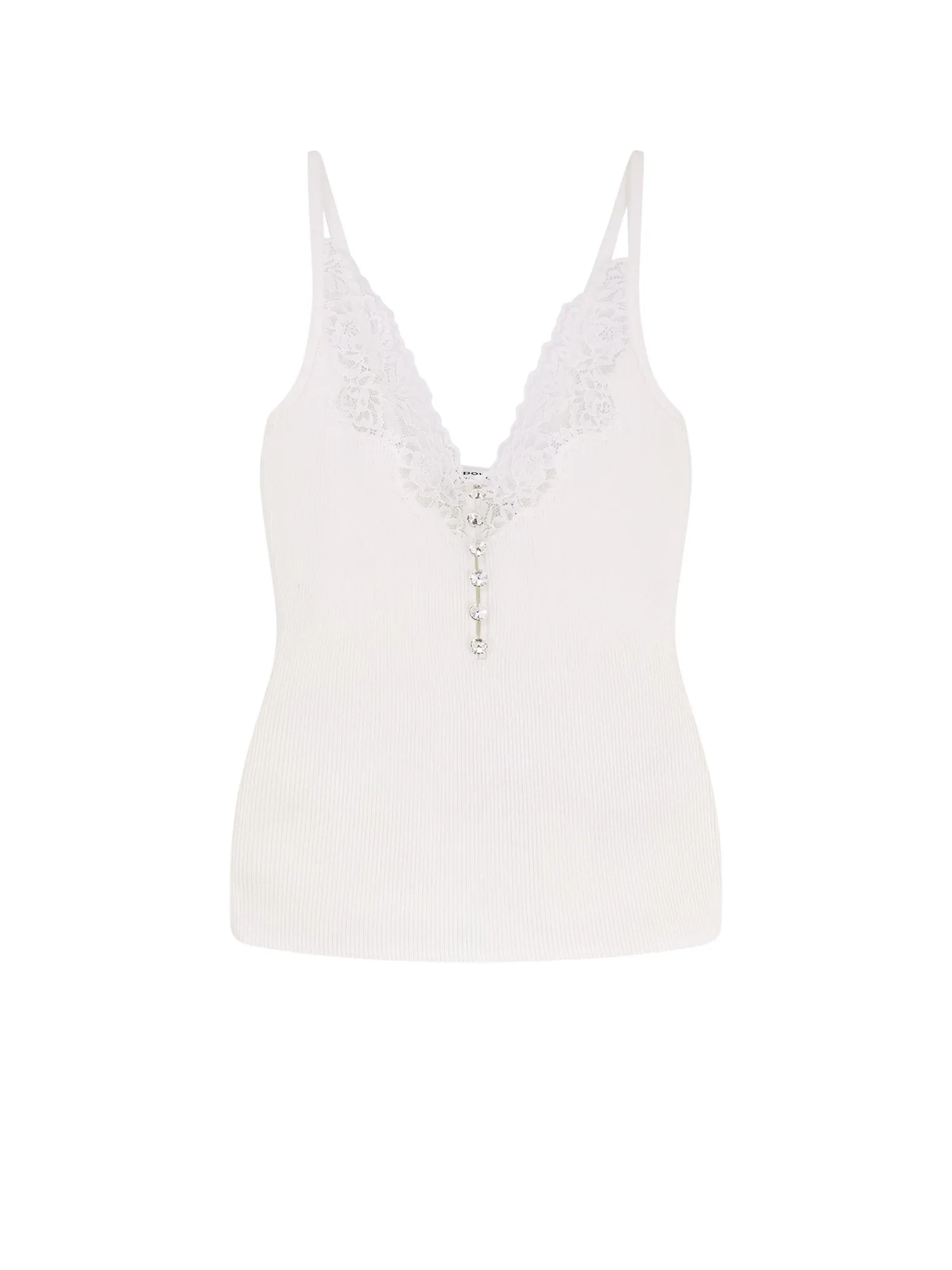 Viscose Top With Lace Inserts