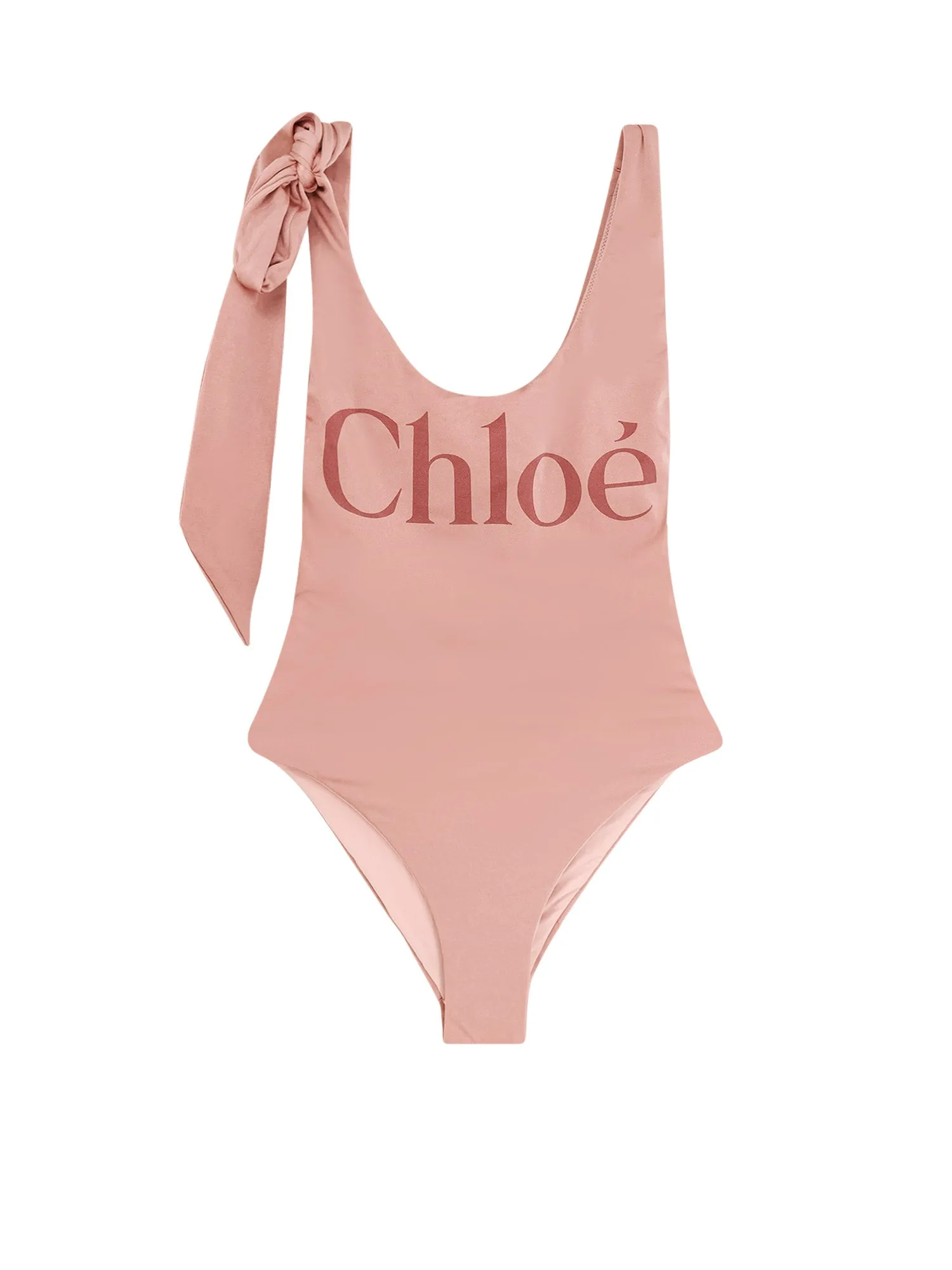 Nylon One-Piece Swimsuit With Logo