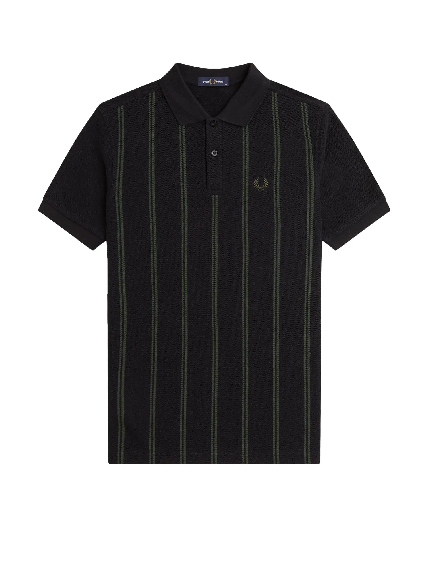 Striped Cotton Polo Shirt With Logo Embroidery