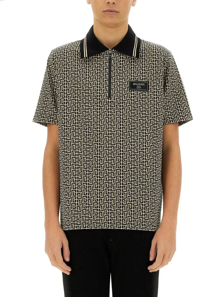 Polo Shirt With Monogram