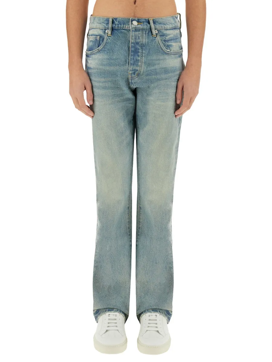 "Coated Flare" Jeans