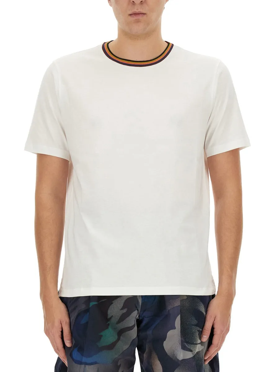 Stripes Logo Collar T-Shirt
