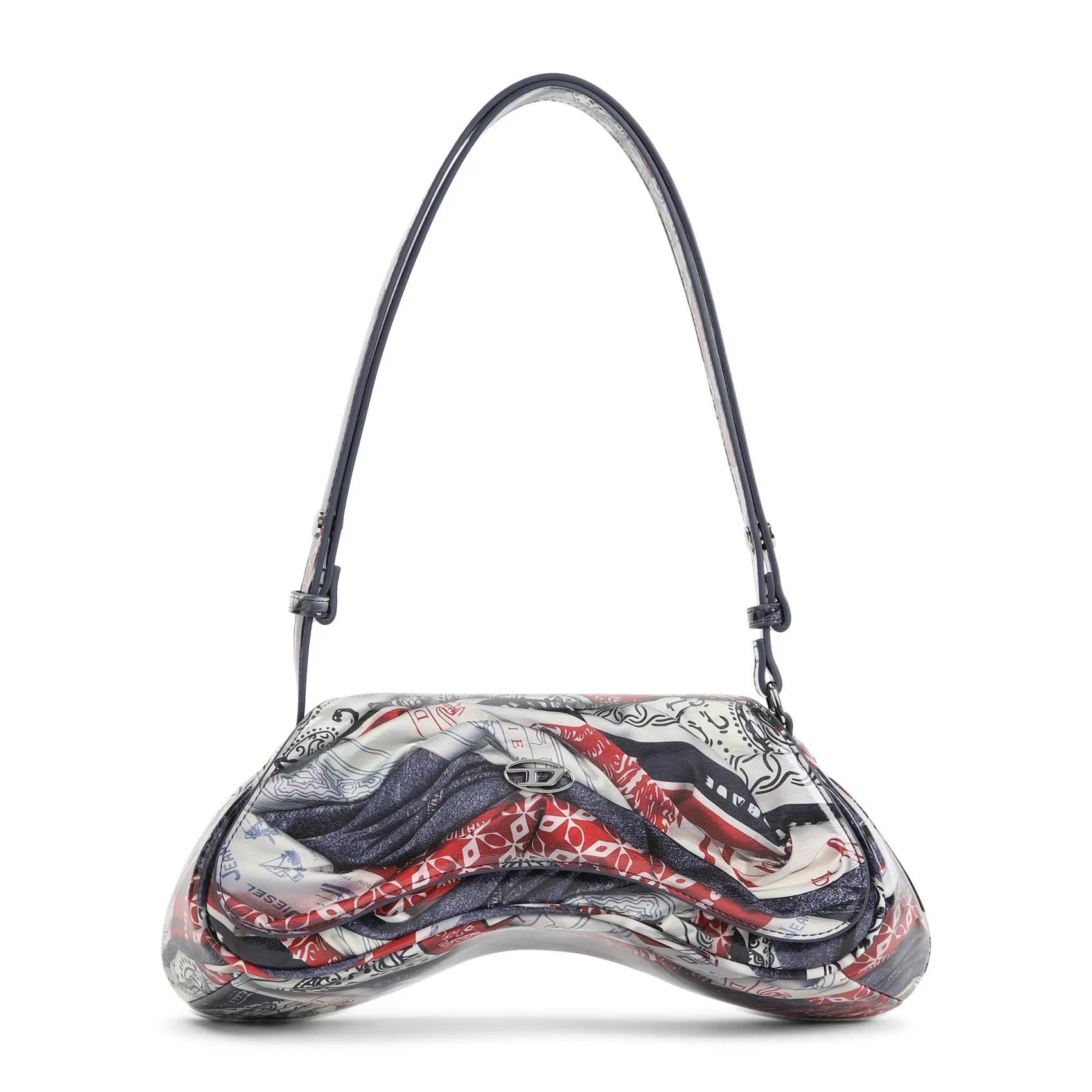 Multicolor Play Polyurethane Handbag