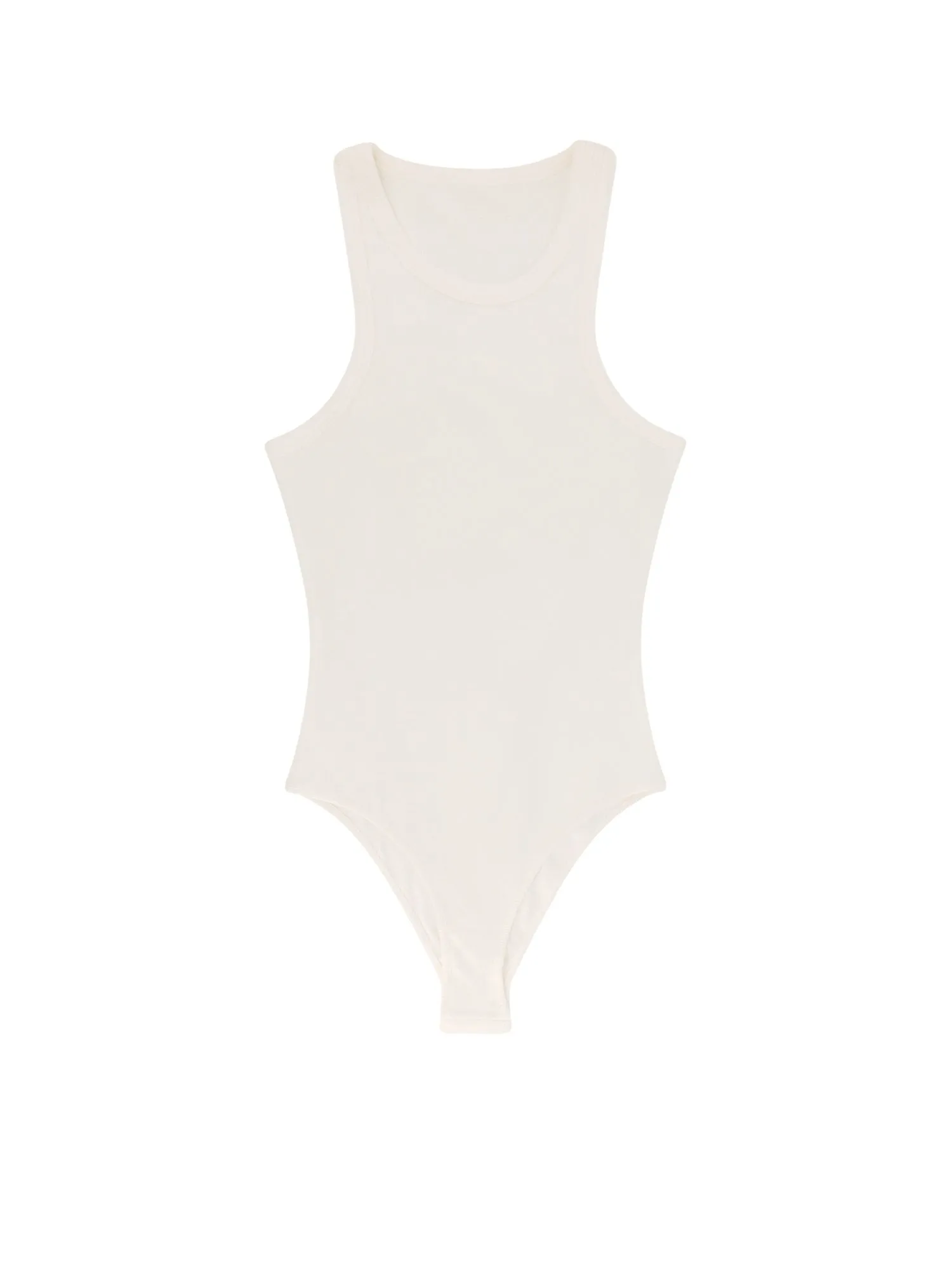 Halter Cotton And Viscose Bodysuit