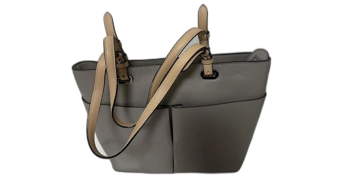 Borsa tote Bedford di Michael Kors Beige Grigio