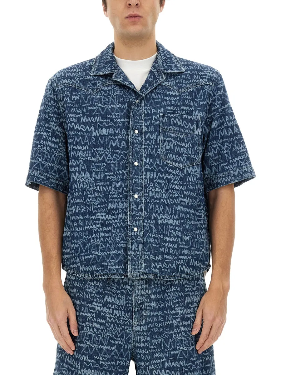 Denim Bowling Shirt