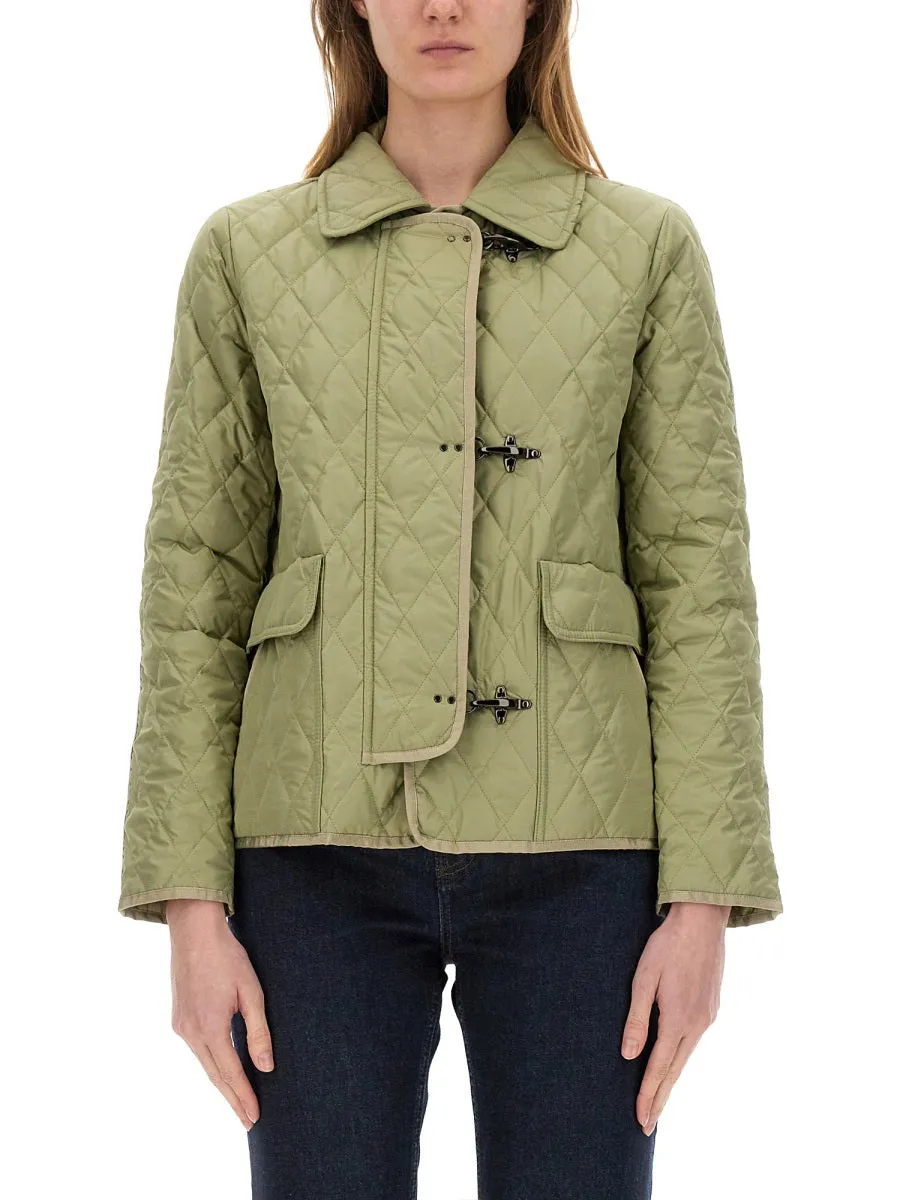 3-Hook Nylon Quilted Jacket