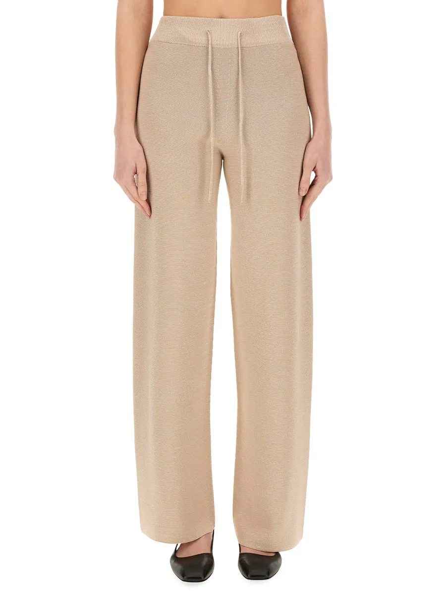 Organic Cotton And Lurex Pants
