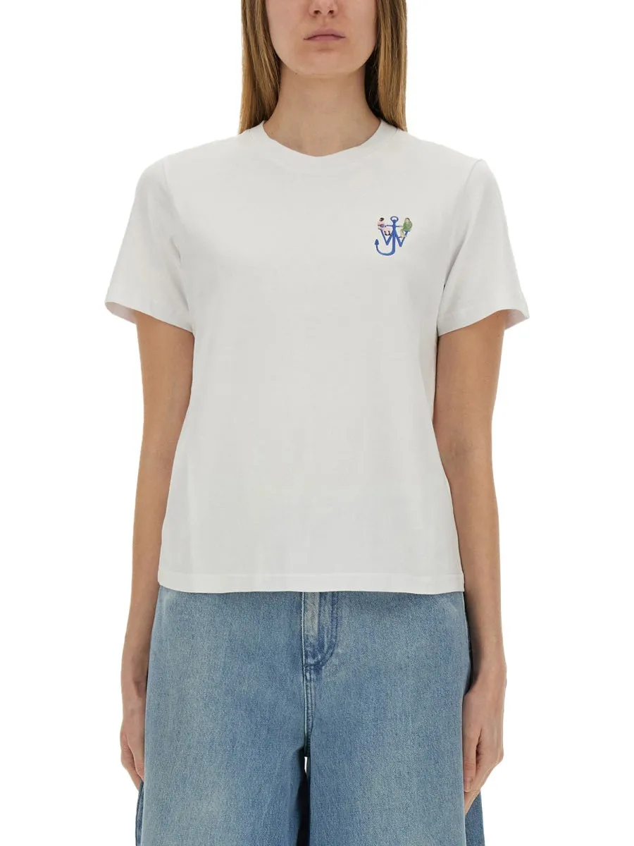 T-Shirt With Logo And Print