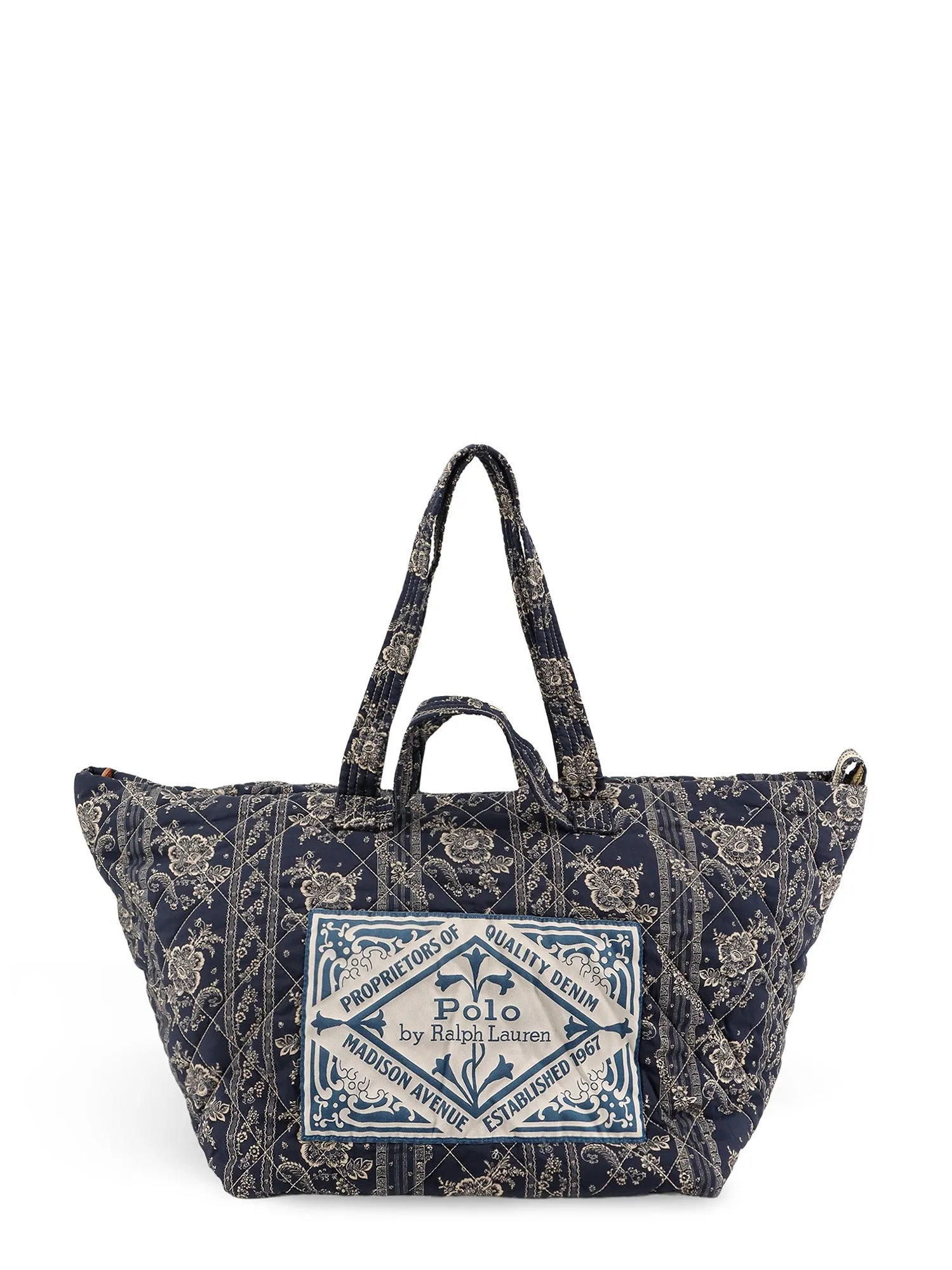 Cotton Shoulder Bag With Floral Print
