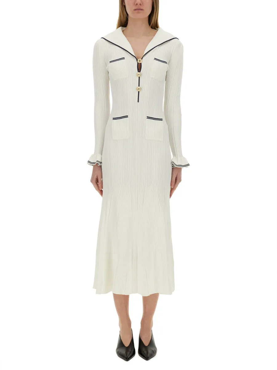 Viscose Knit Midi Dress