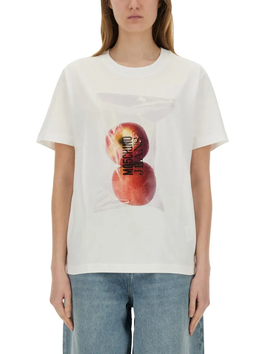 Apple Print T-Shirt
