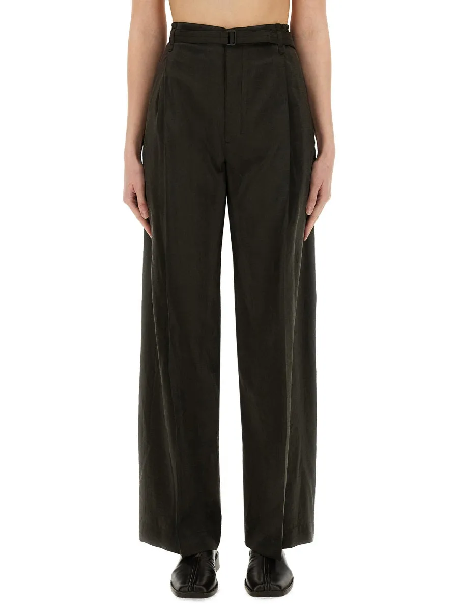 "Relaxed" Pants With Belt