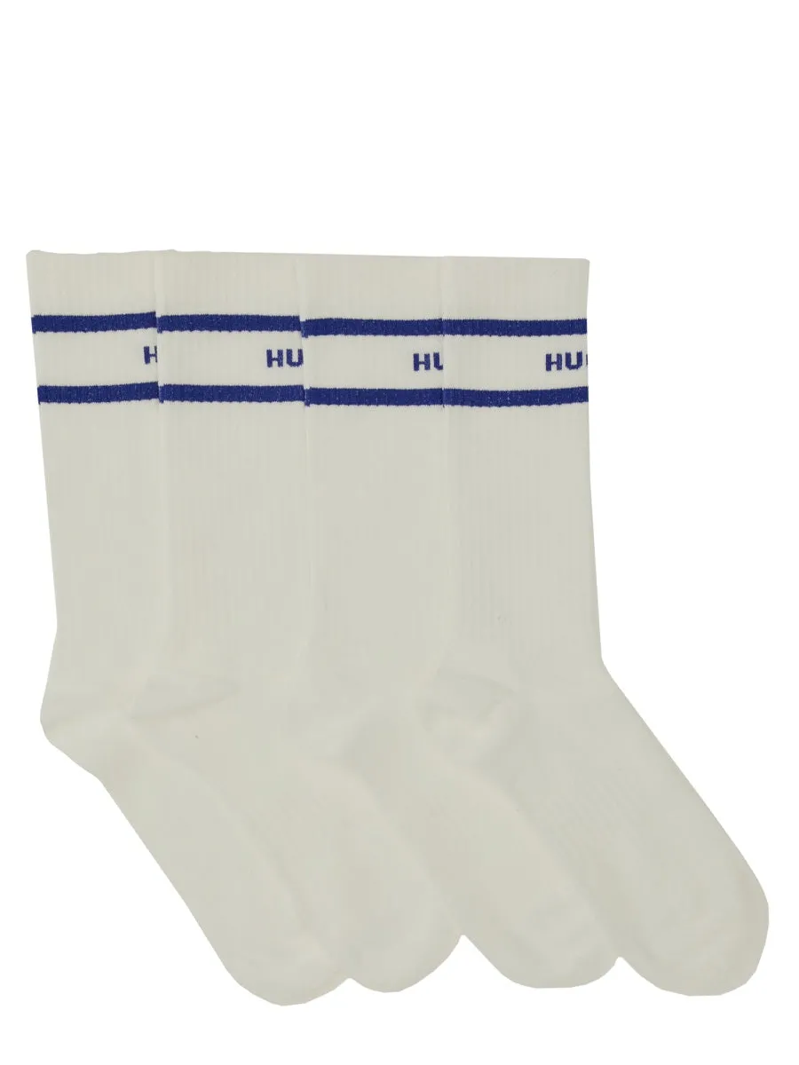 Set Of Two Socks With Logo