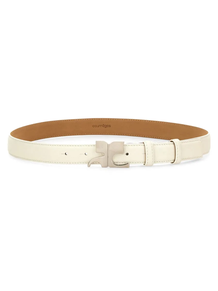 Leather "Ac" Belt