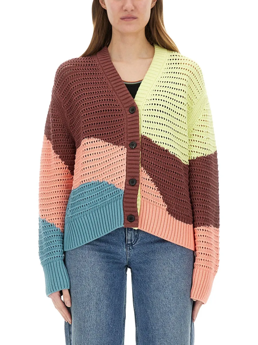 Gradient Wave" Cardigan