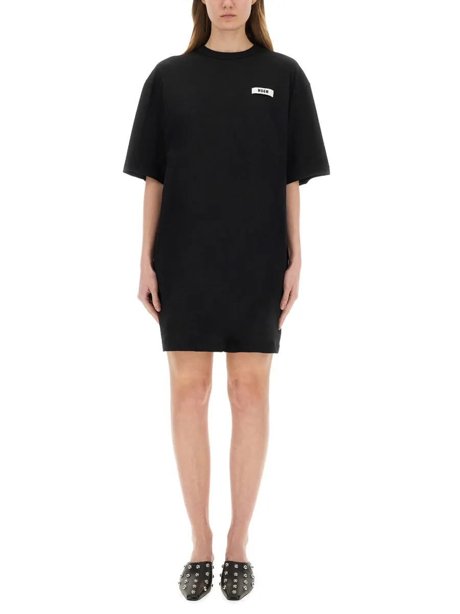 Short Dress With Logo
