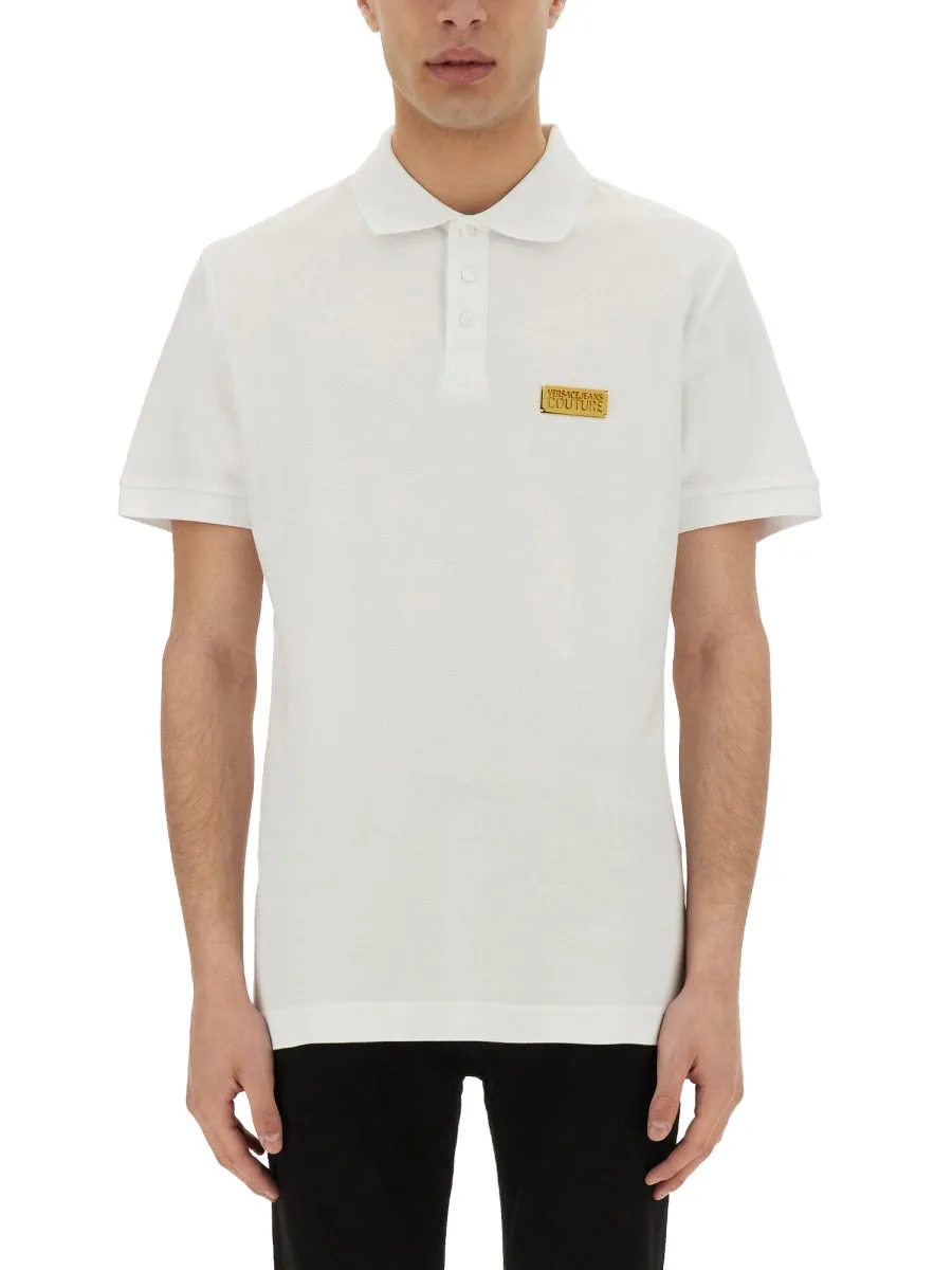 Polo Shirt With Logo Plaque