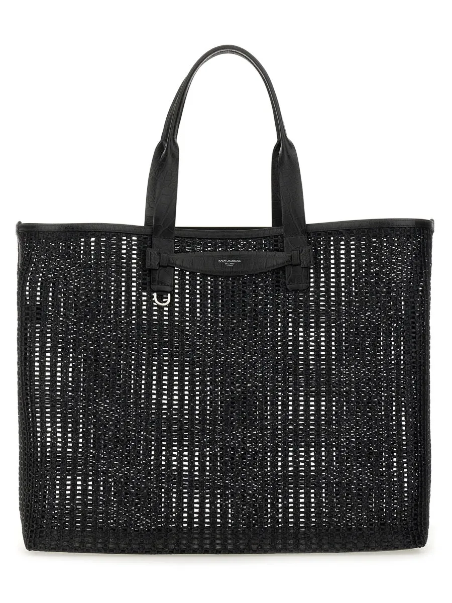 Woven Mesh Shopping Bag